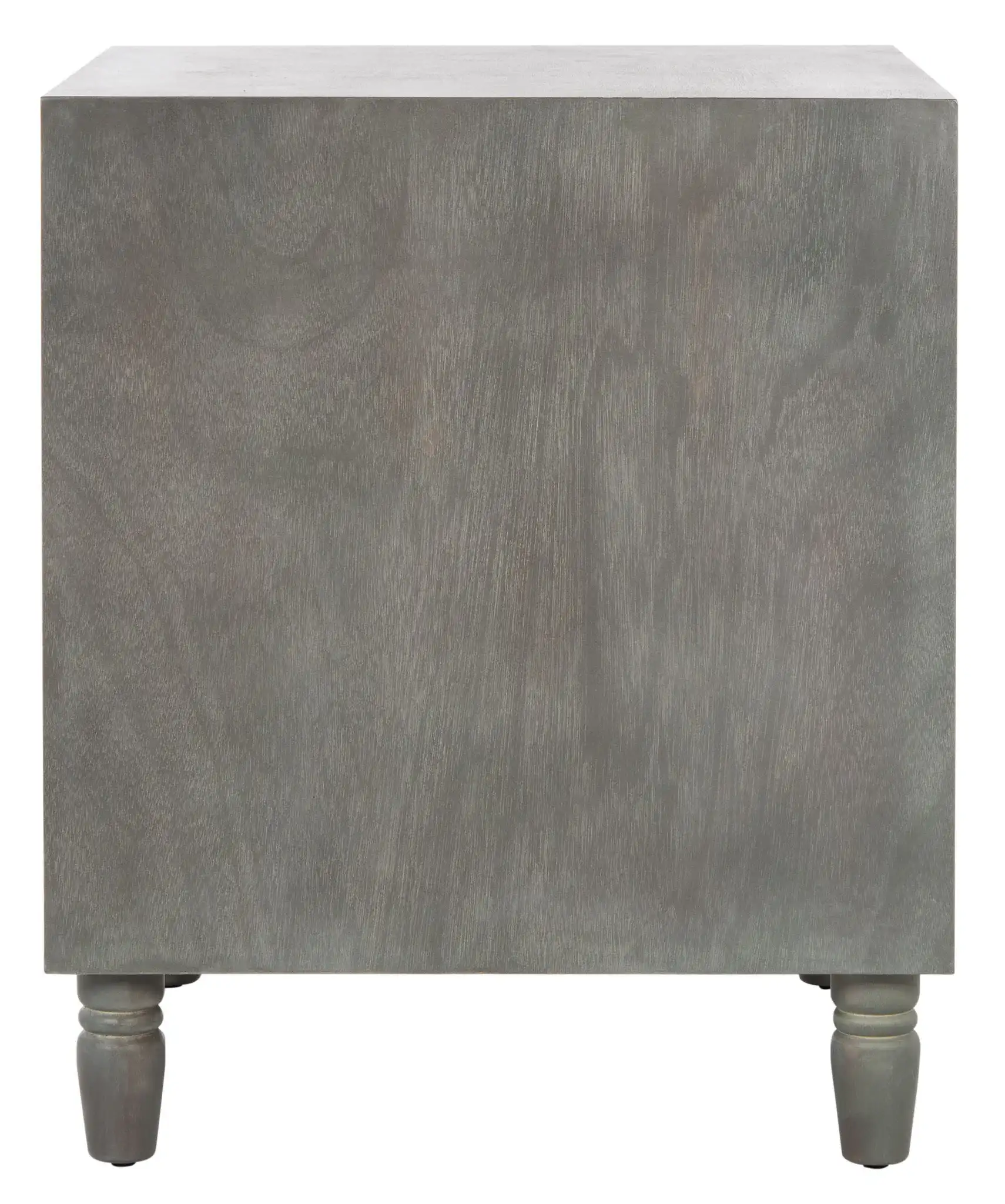 Blaise Night Stand With Storage in Ash Gray, detail view