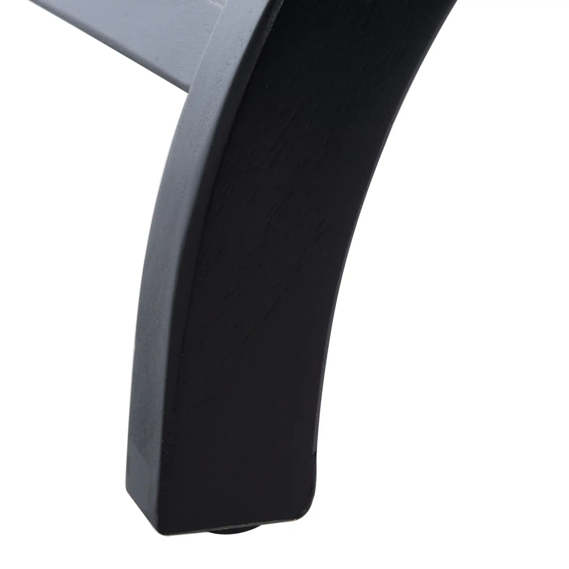 Maxine Accent Table With Storage Drawer in Black, detail view