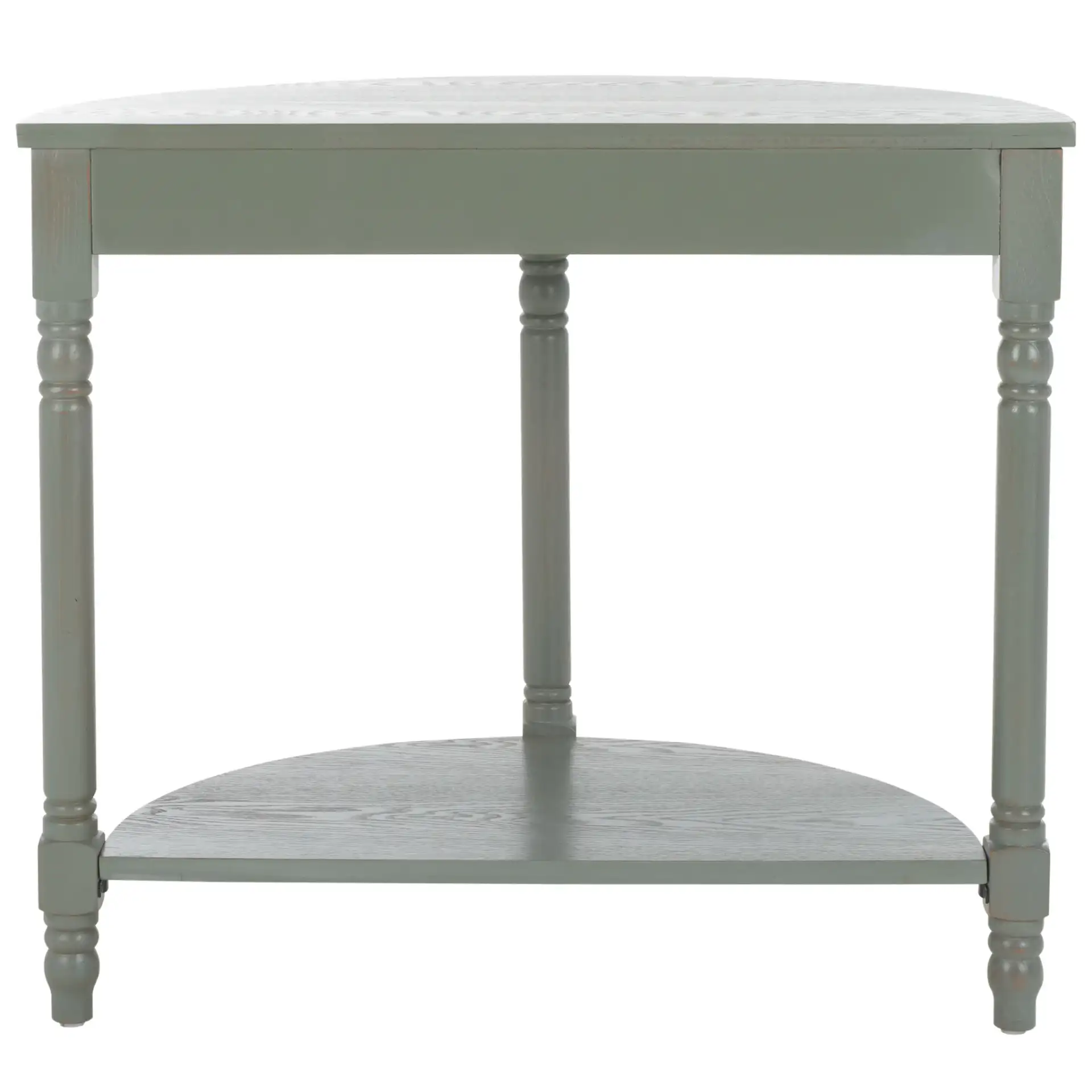 Randell Console in Ash Gray, detail view