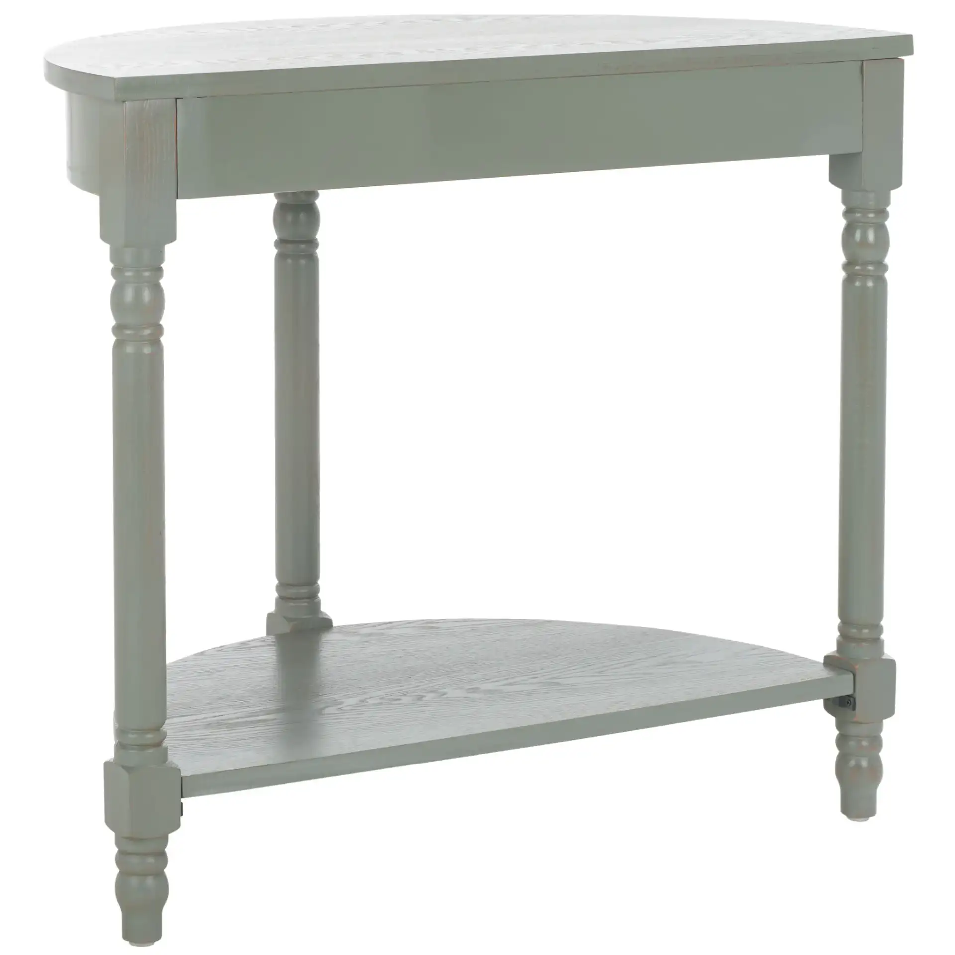 Randell Console in Ash Gray, detail view