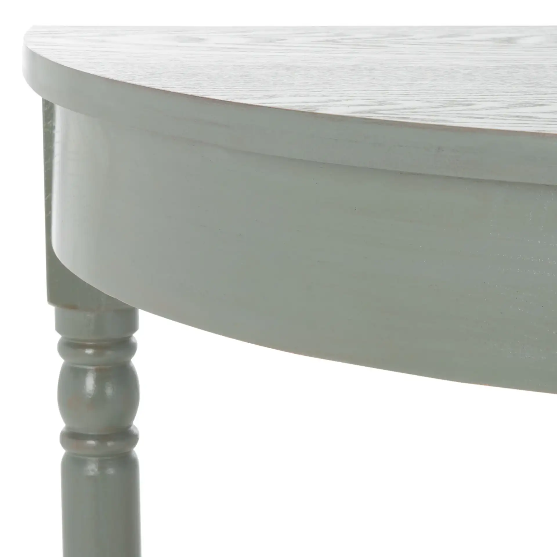 Randell Console in Ash Gray in a styled room