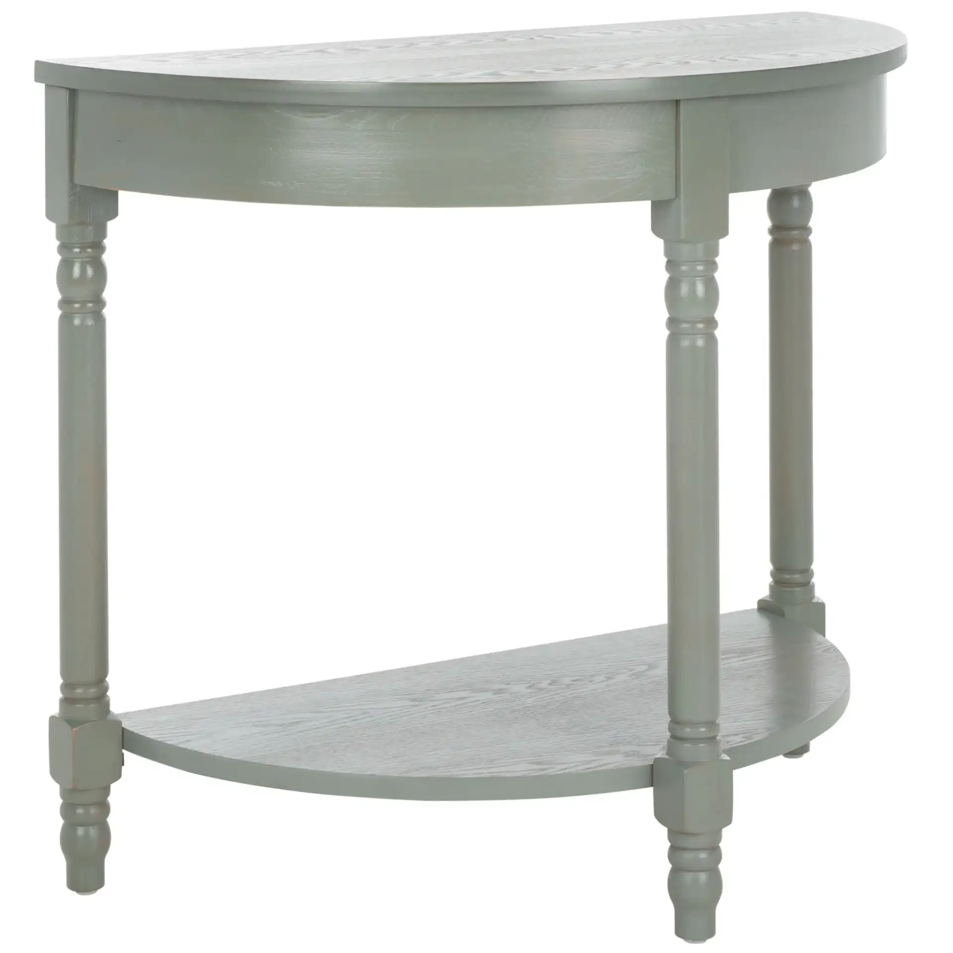 Randell Console in Ash Gray, detail view