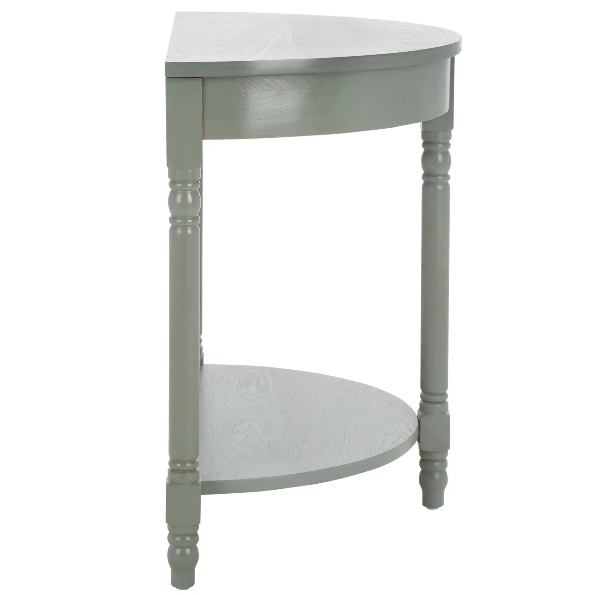 Randell Console in Ash Gray, detail view