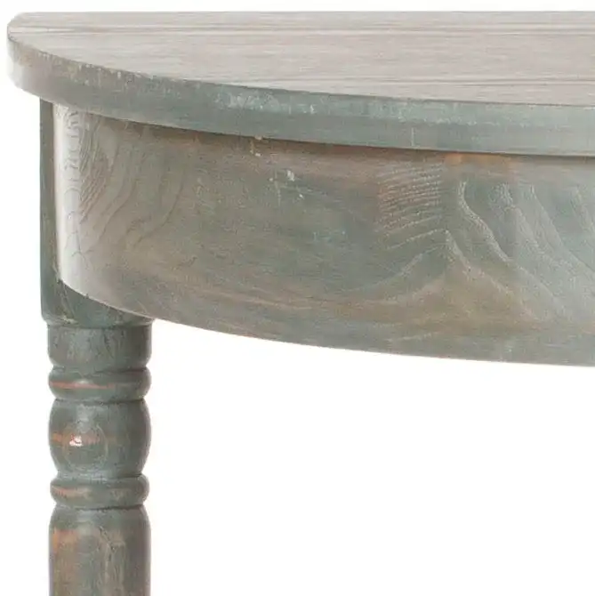 Randell Console in Ash Gray, detail view