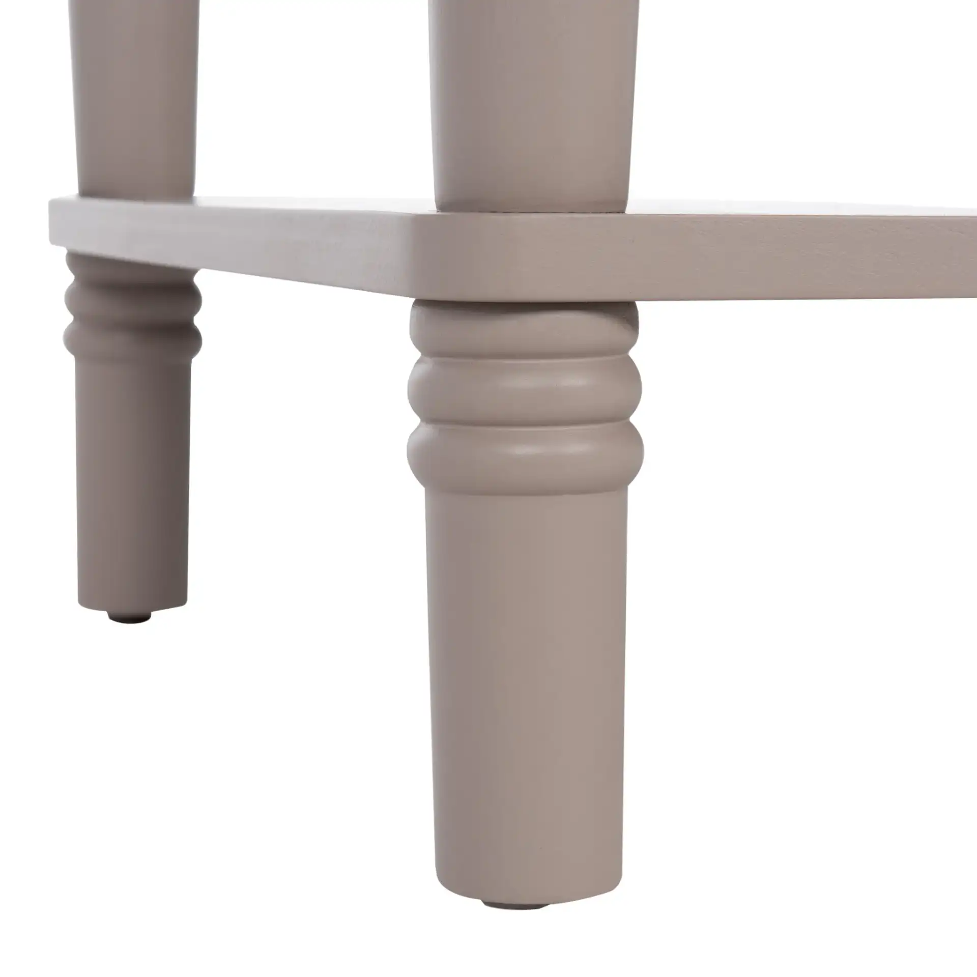 Siobhan Accent Table With Storage Drawer in Gray Mauve, detail view