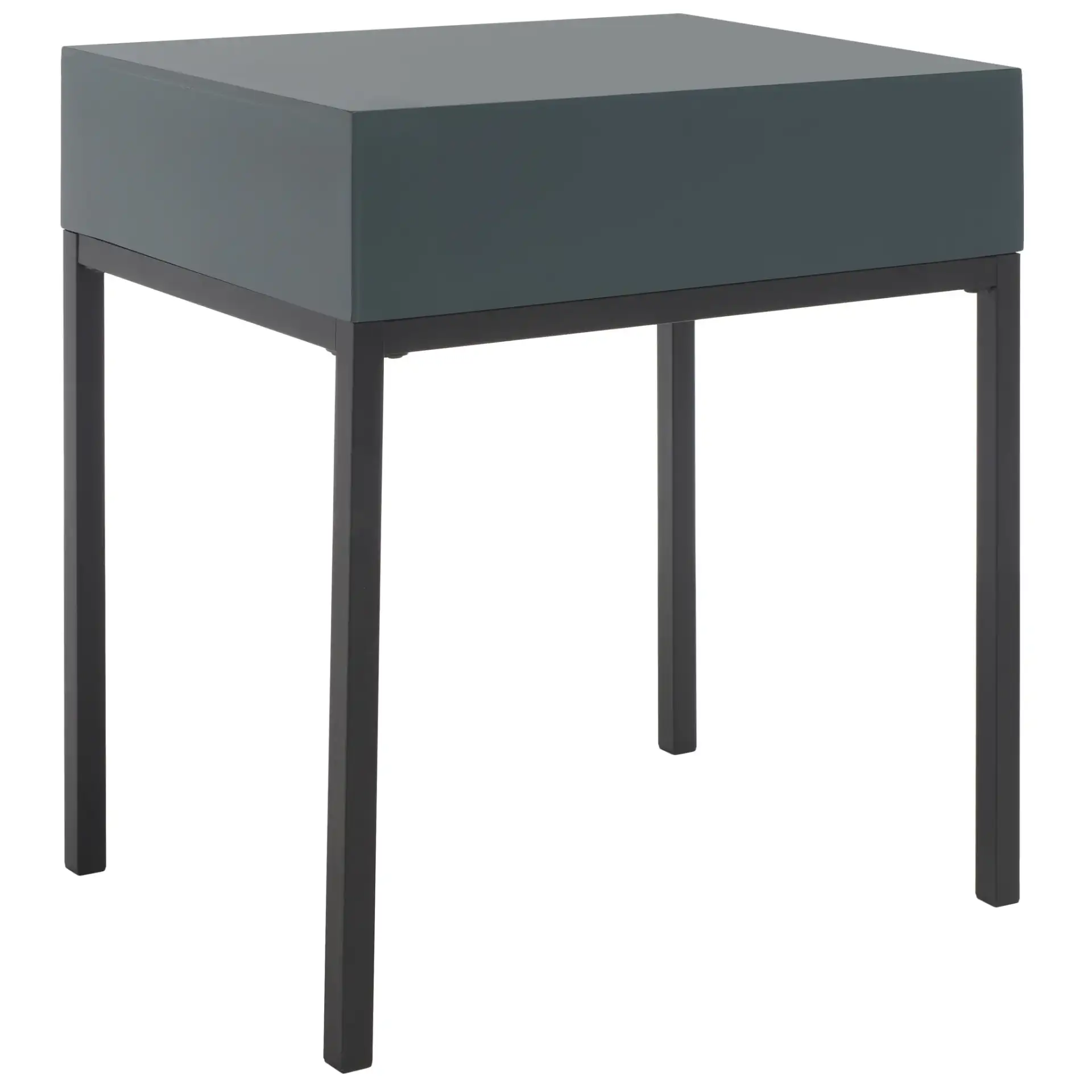 Adena Accent Table in White, detail view