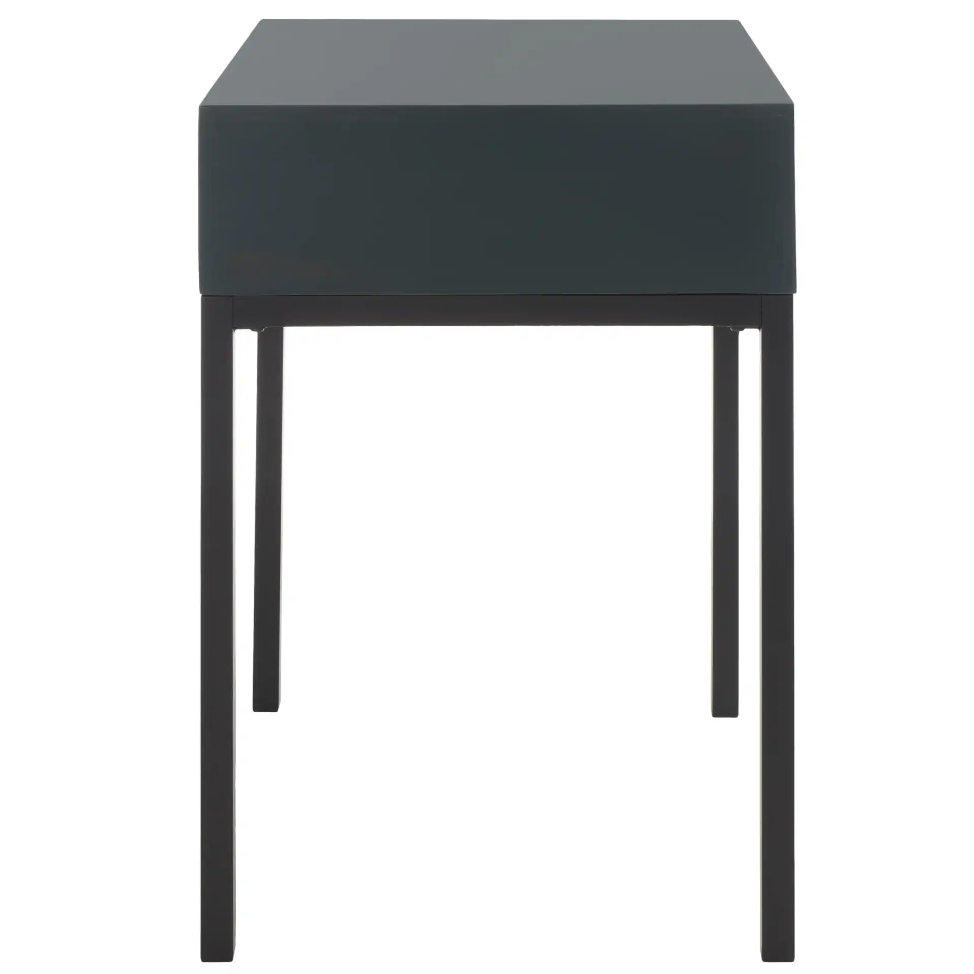 Adena Accent Table in White, detail view