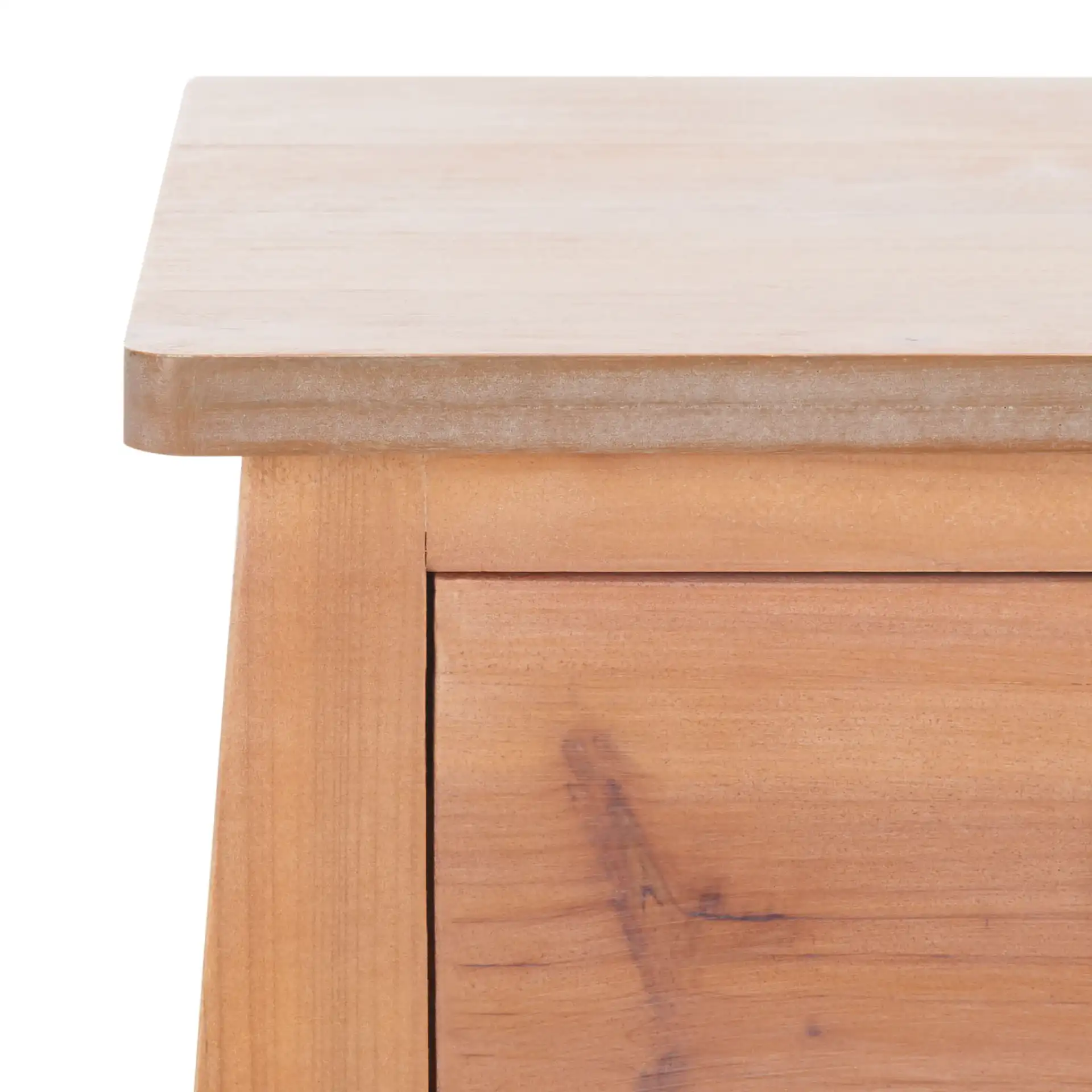 Thelma End Table in Honey Natural in a styled room
