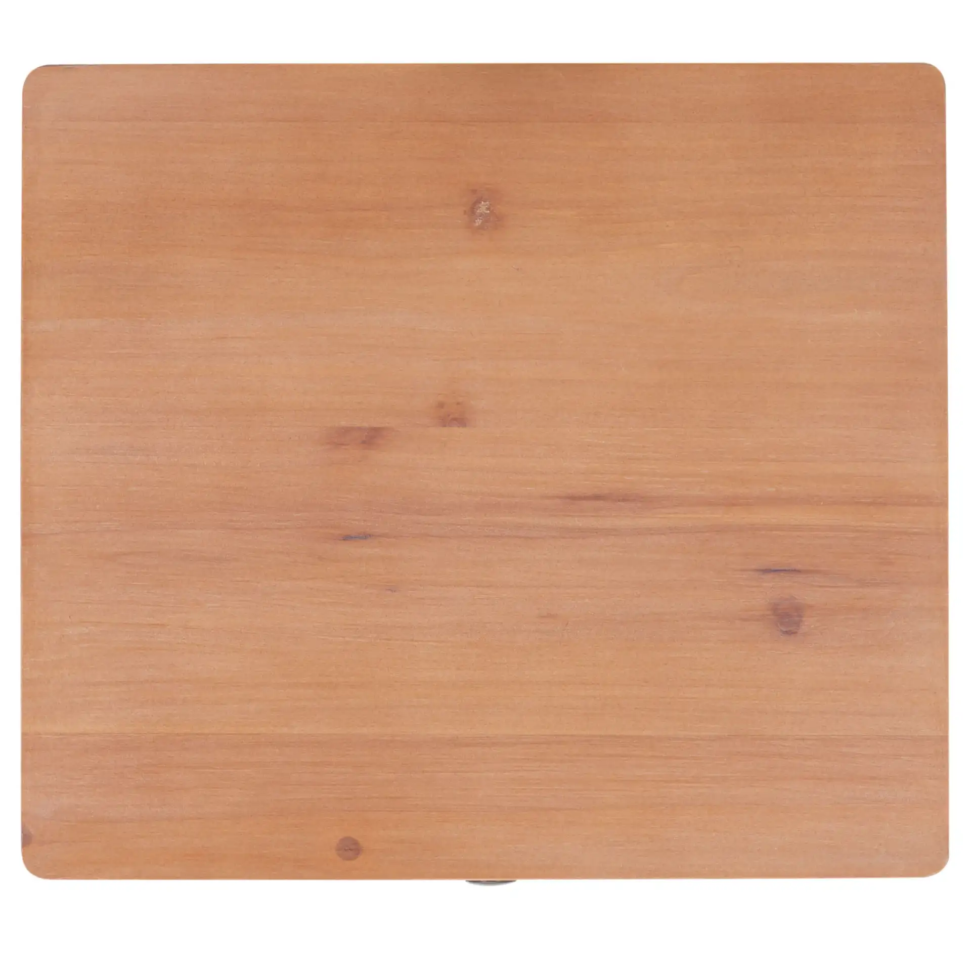 Thelma End Table in Honey Natural, detail view