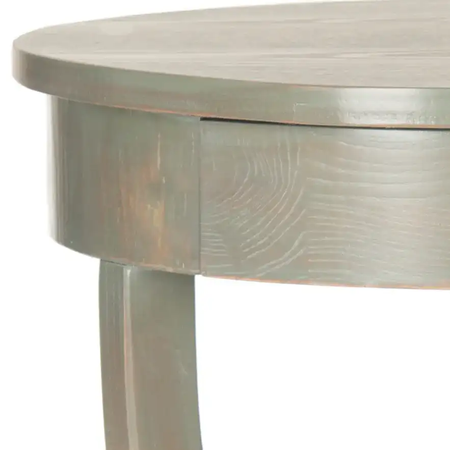 Kendra End Table in Ash Gray, detail view