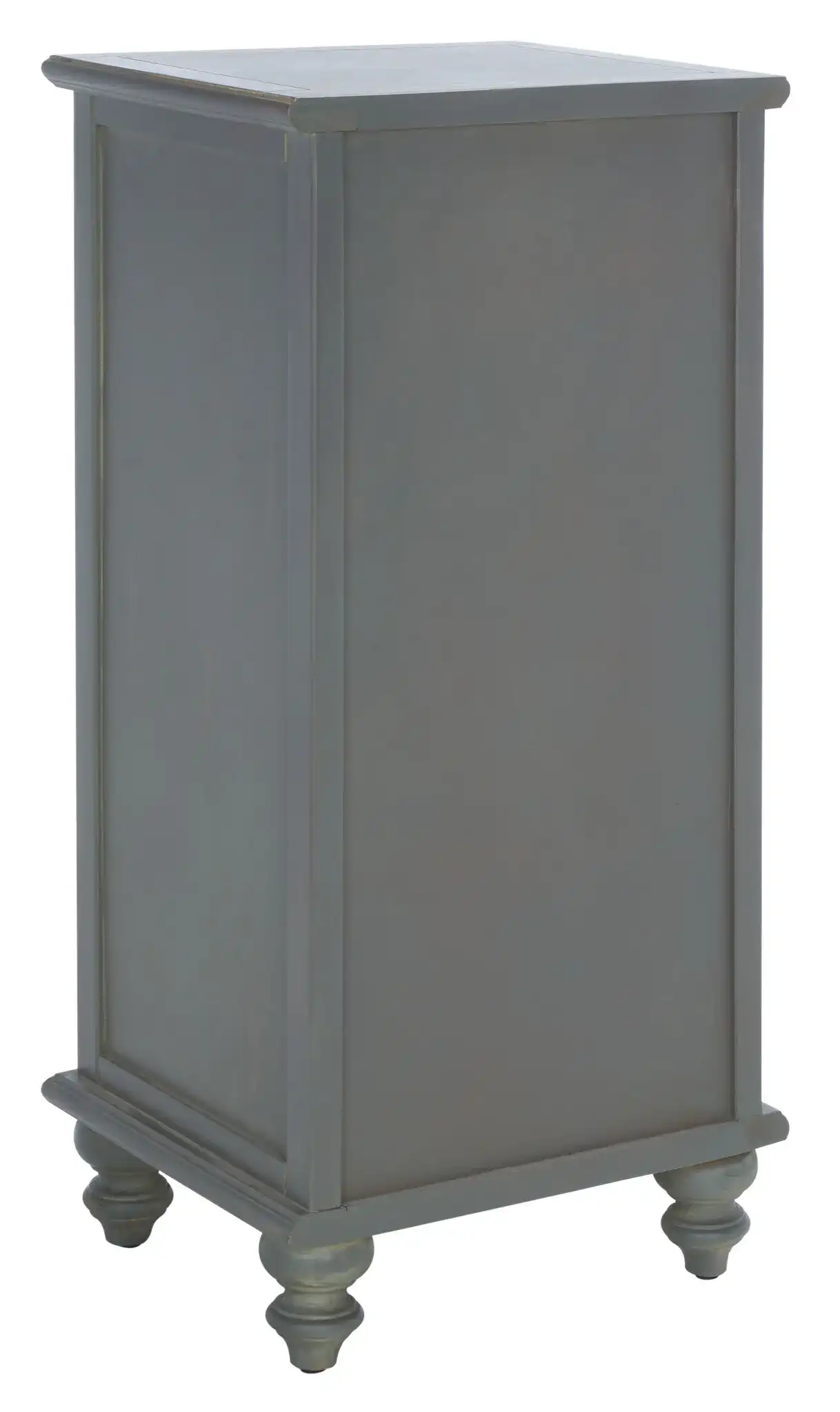 Jezabel End Table in White, detail view