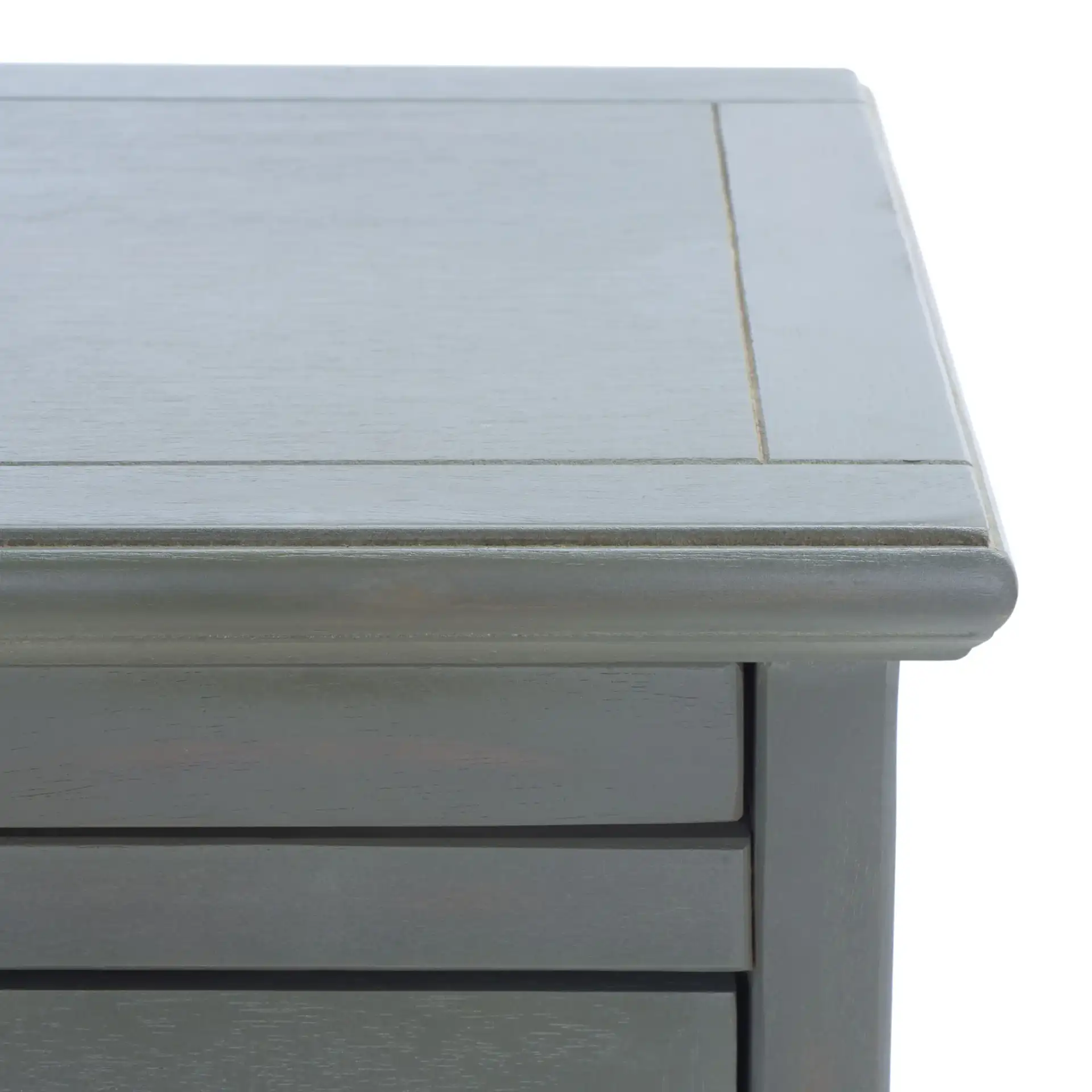 Jezabel End Table in White in a styled room