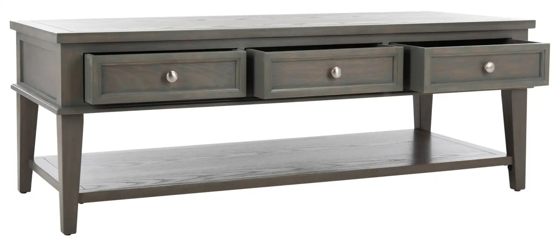 Manelin Coffee Table in Ash Gray, detail view