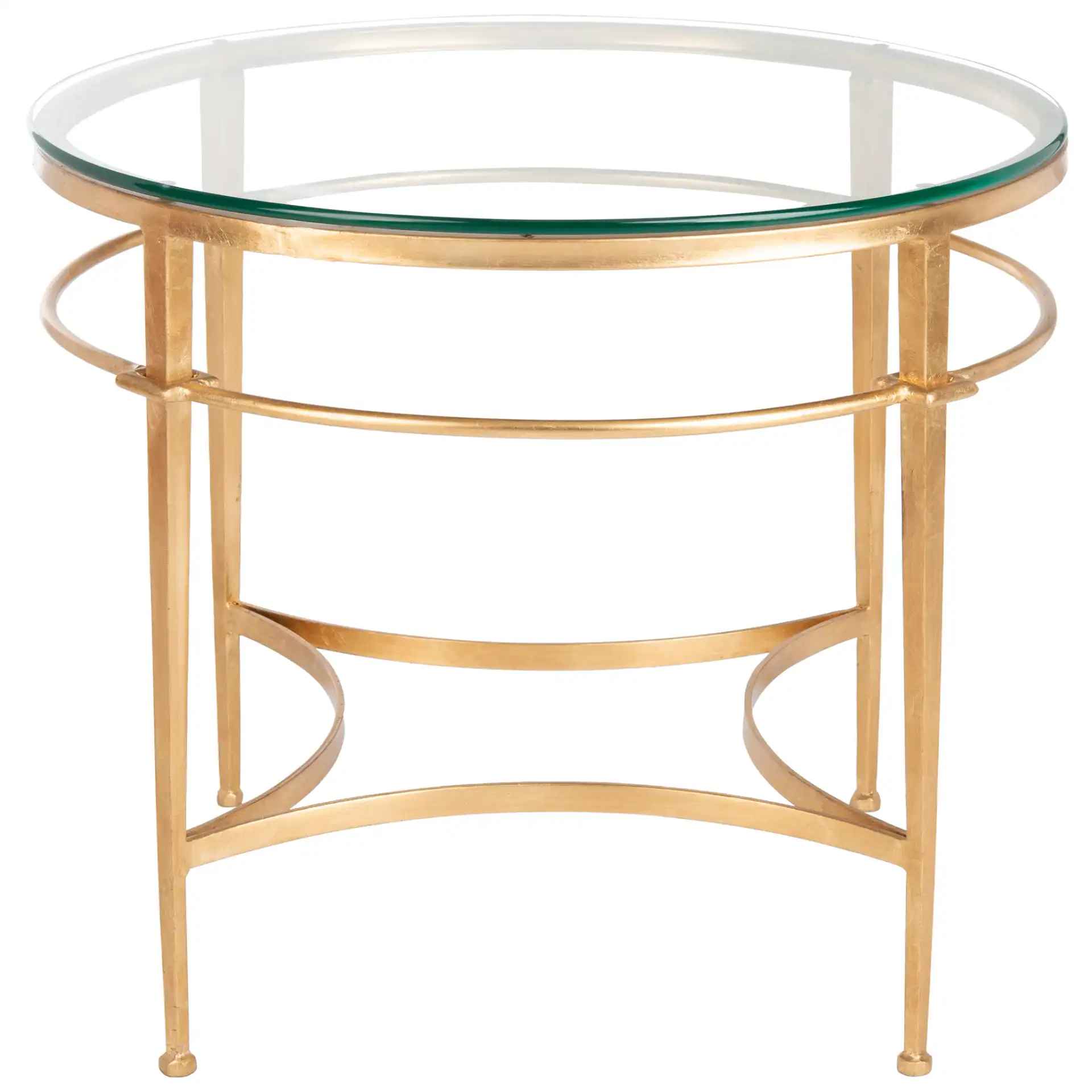 Ingmar Round Side Table in Gold