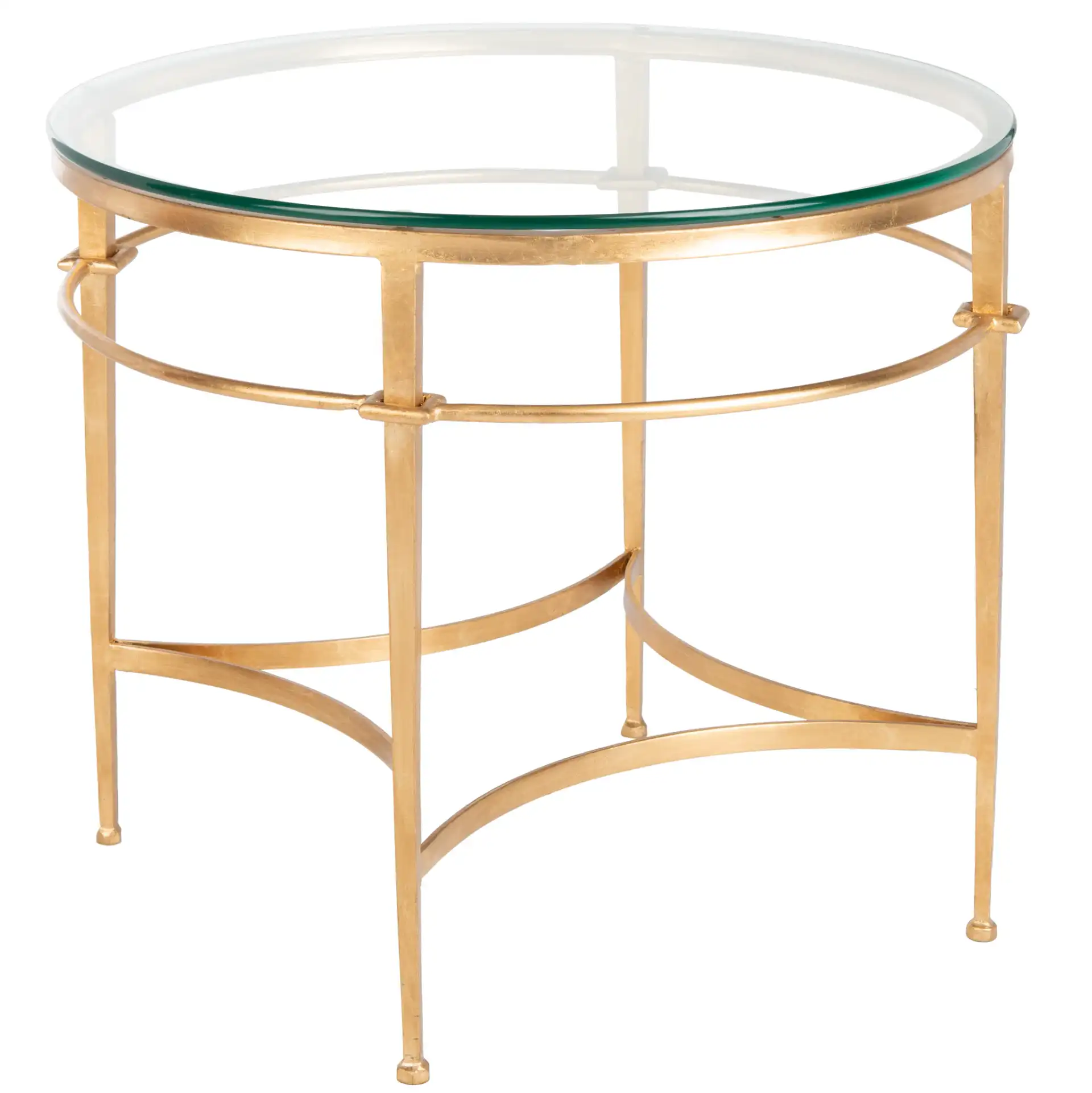 Ingmar Round Side Table in Gold, detail view