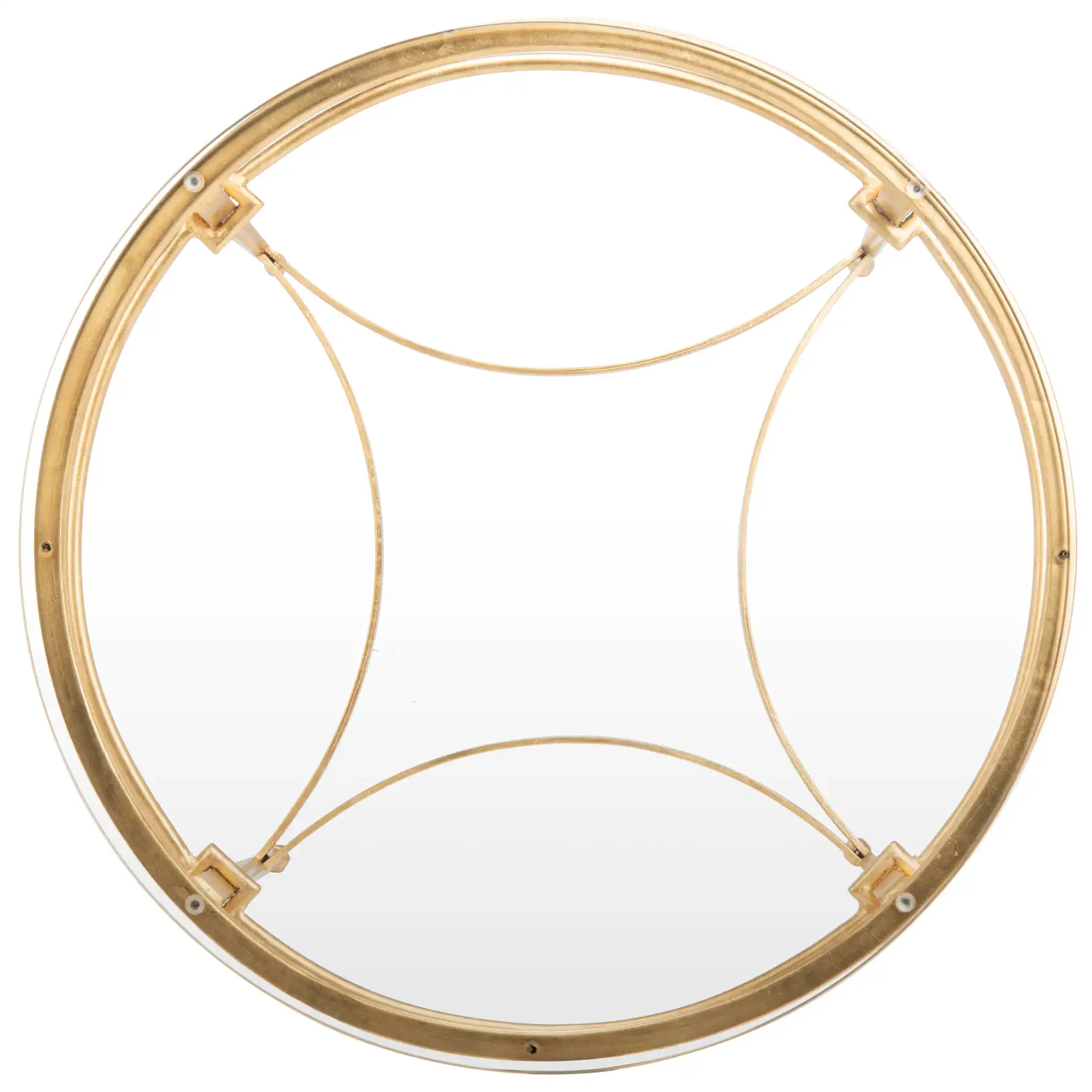 Ingmar Round Side Table in Gold, detail view
