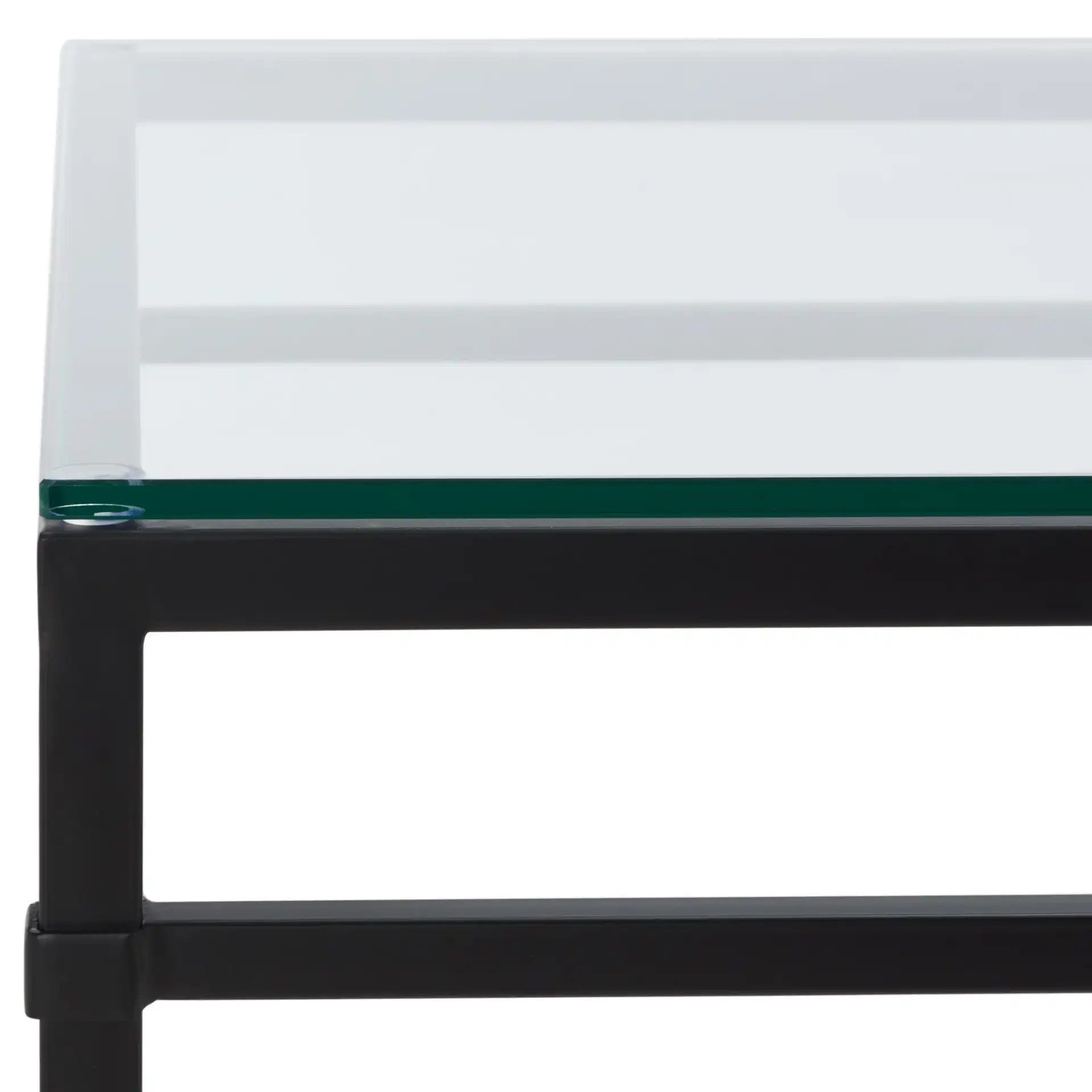 Abelard Cocktail Table in Black in a styled room
