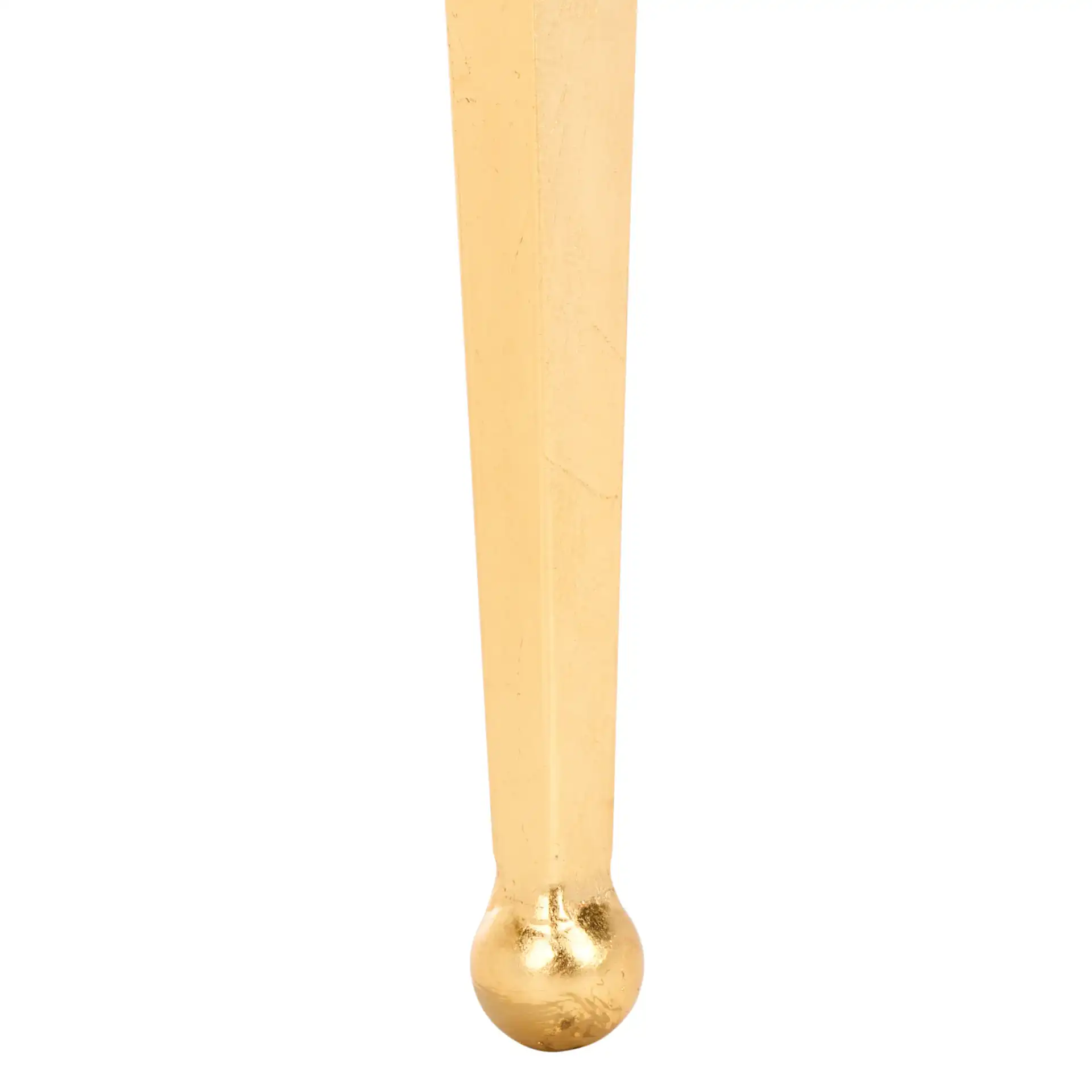Edmund Cocktail Table in Gold / Glass, detail view
