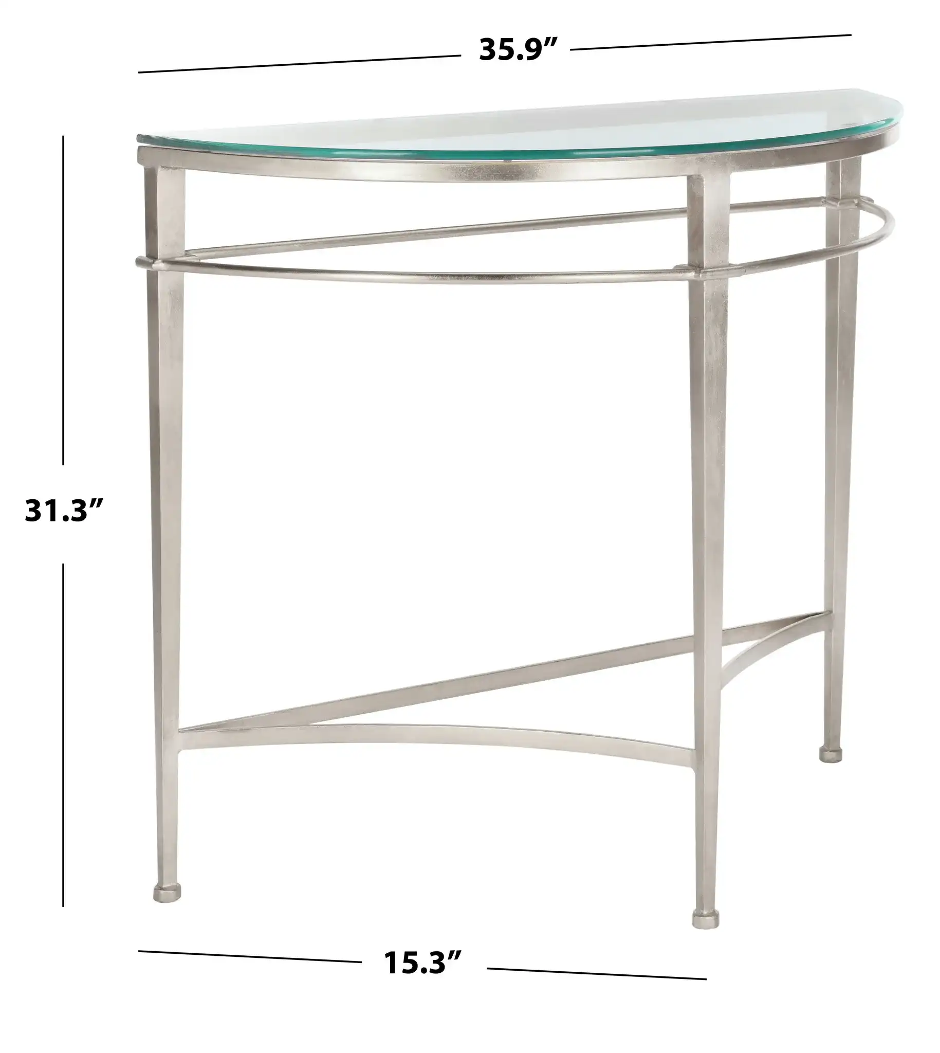 Baur Console Table in Gold, detail view