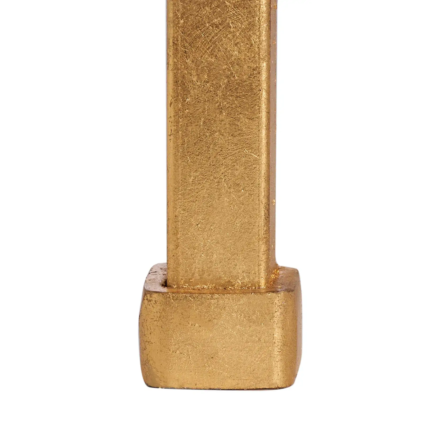 Hanzel Side Table in Gold, detail view