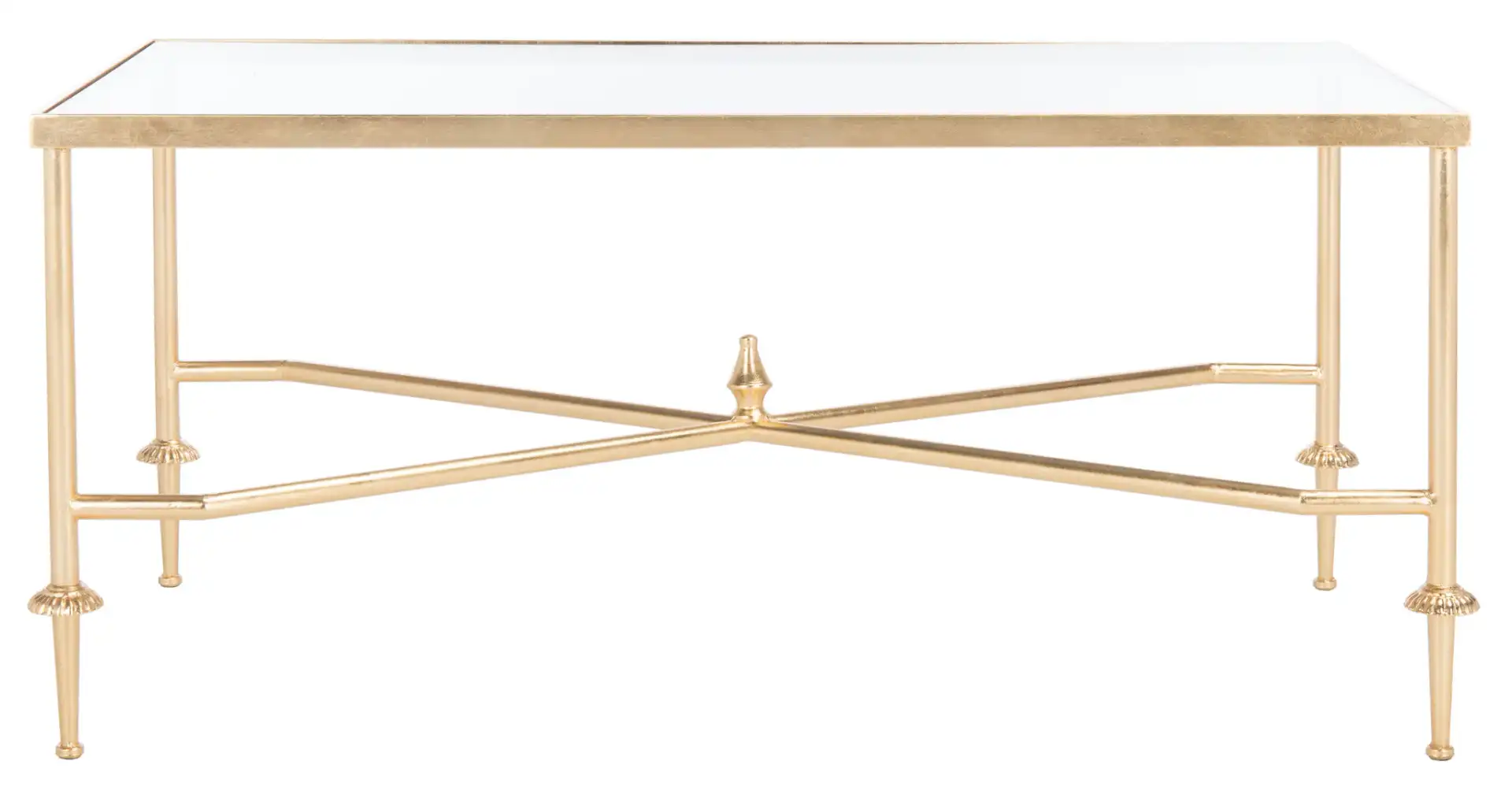 Devi Gold Leaf Coffee Table in Gold