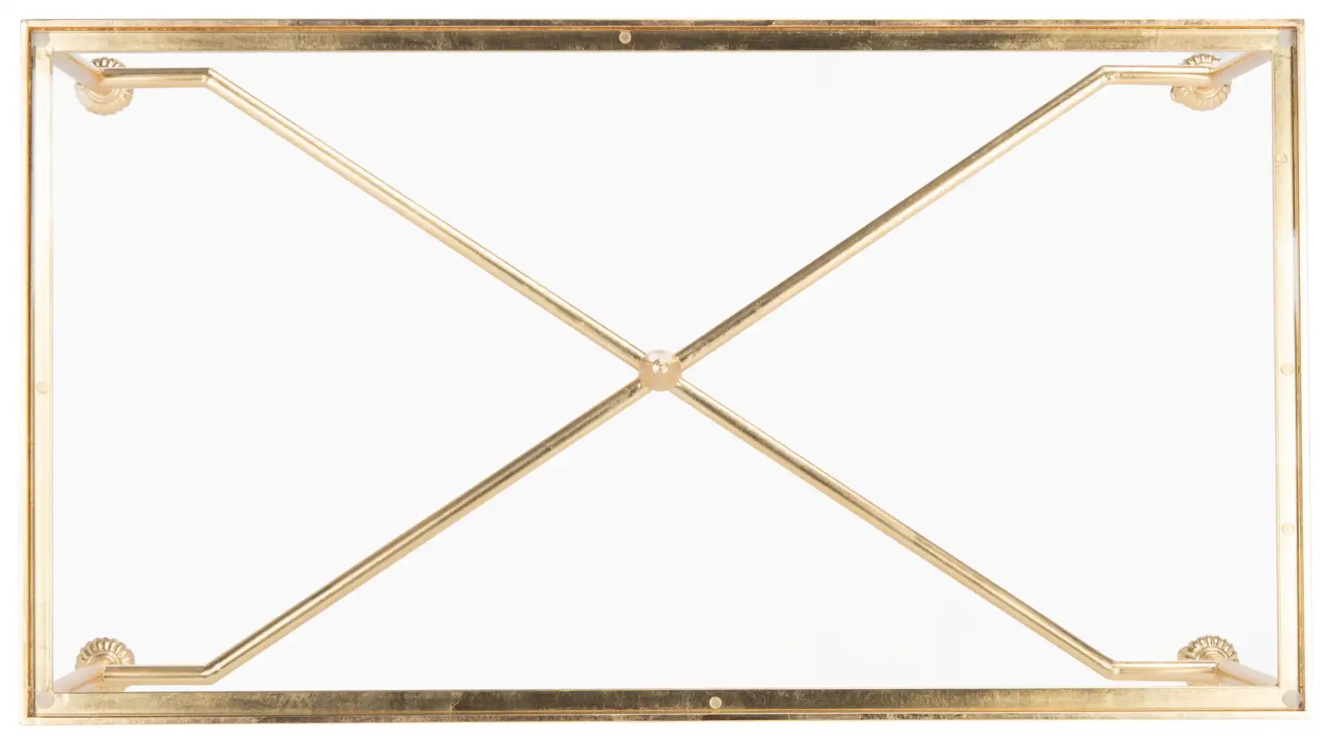 Devi Gold Leaf Coffee Table in Gold, detail view
