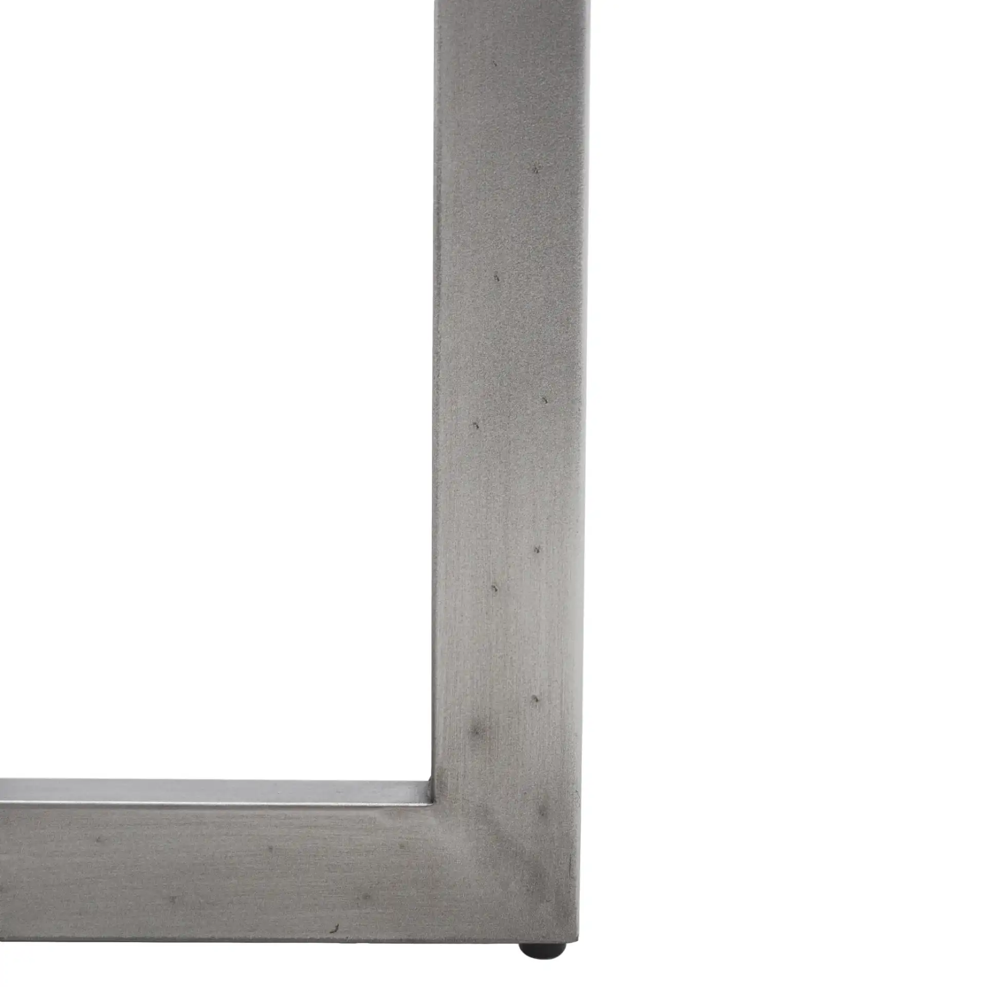 Pixie Square Bubble Glass Accent Table in Silver / Clear, detail view