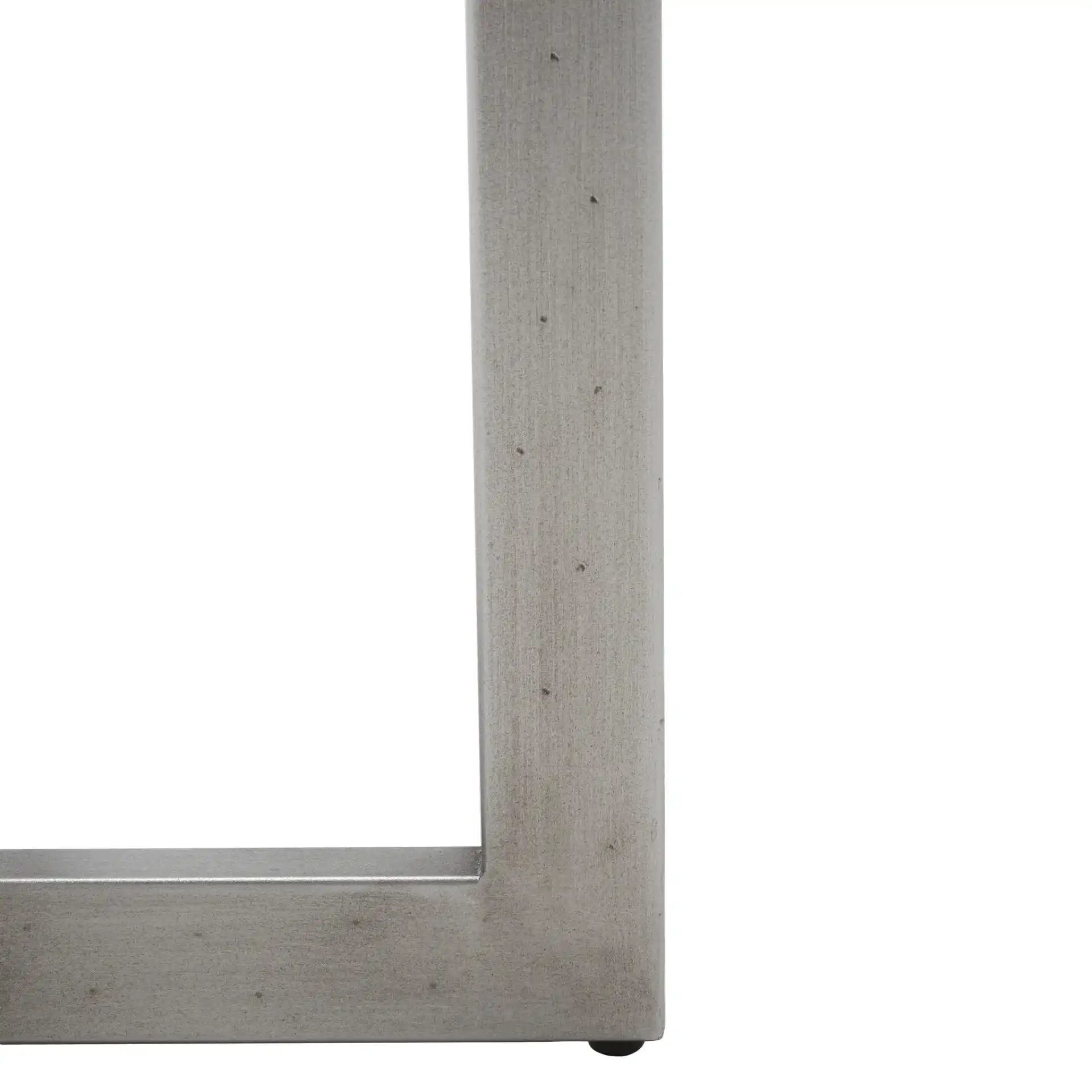 Pixie Round Bubble Glass Accent Table in Silver / Clear, detail view