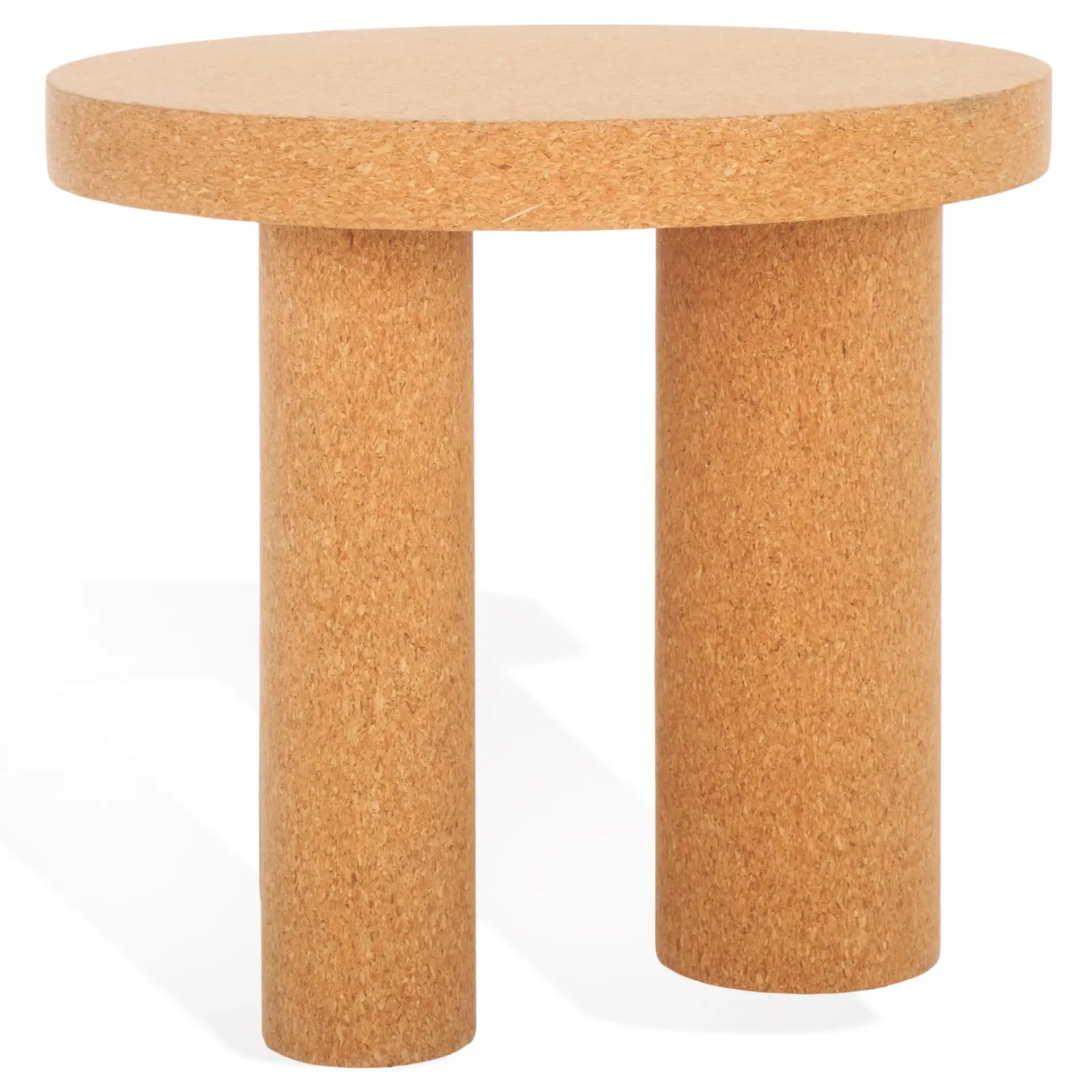 Gilligan Cork Three-Leg Accent Table in Cork, detail view
