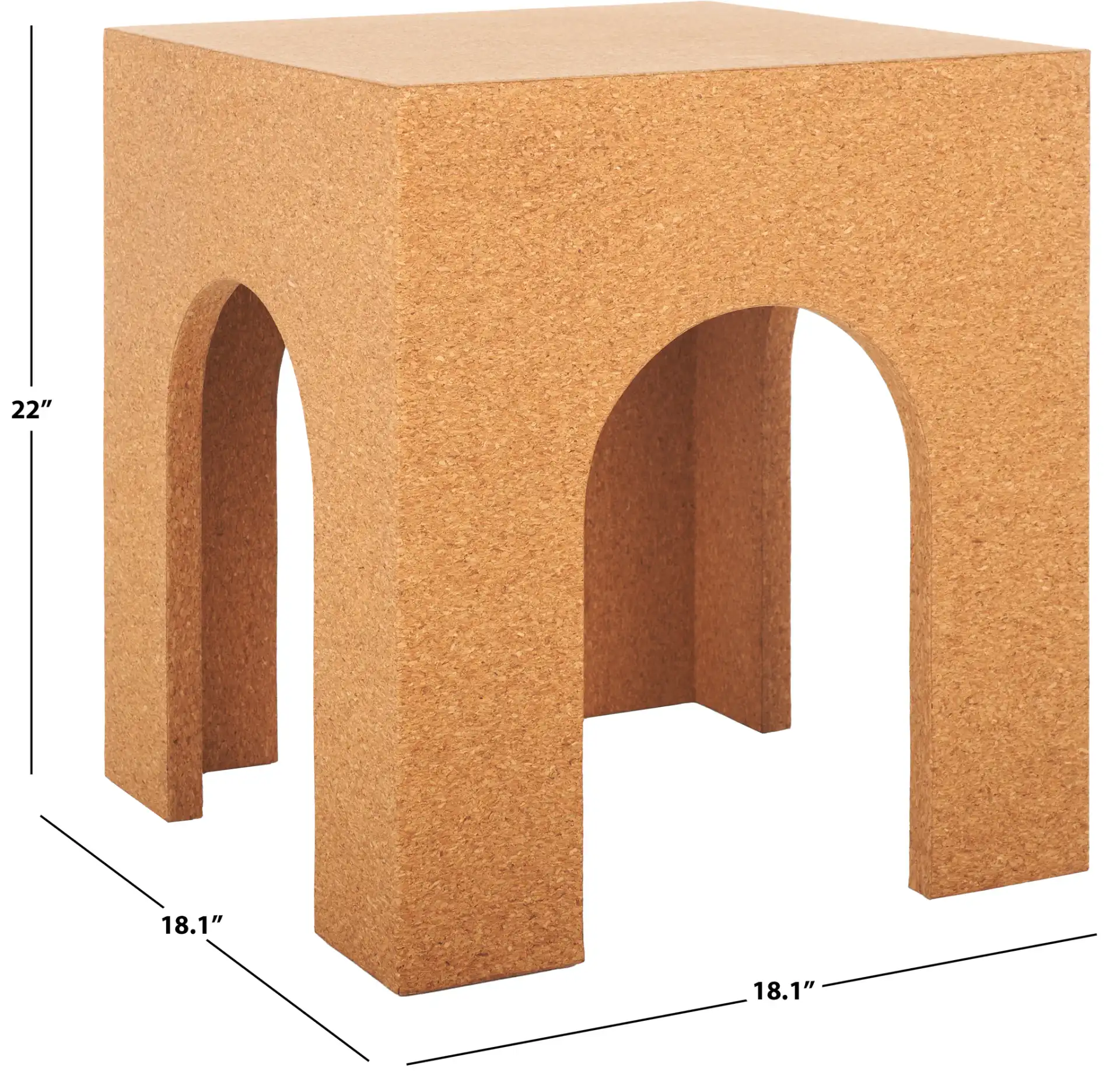 Hansel Cork Accent Table in Cork, detail view