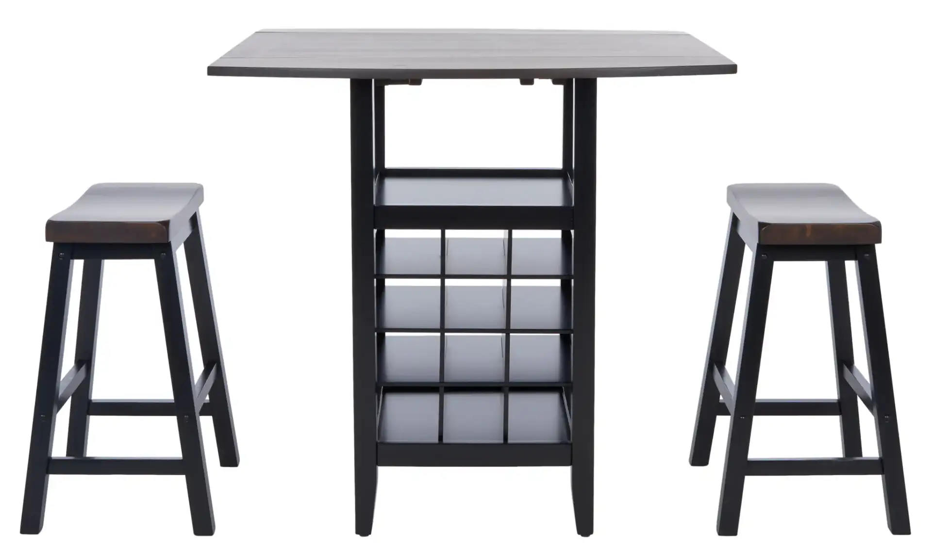 Casey Three-Piece Drop Leaf Pub Set in Espresso
