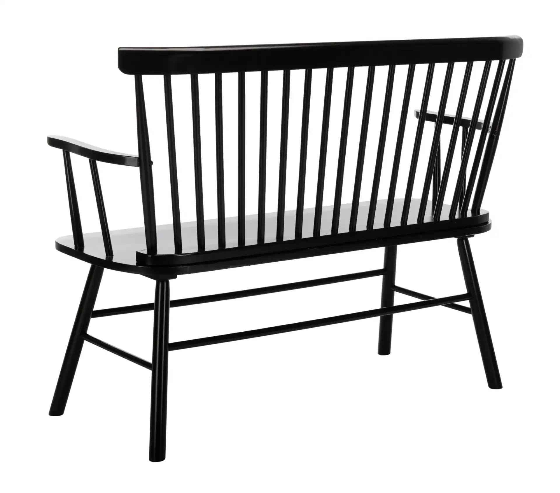 Addison Loveseat in Black, detail view