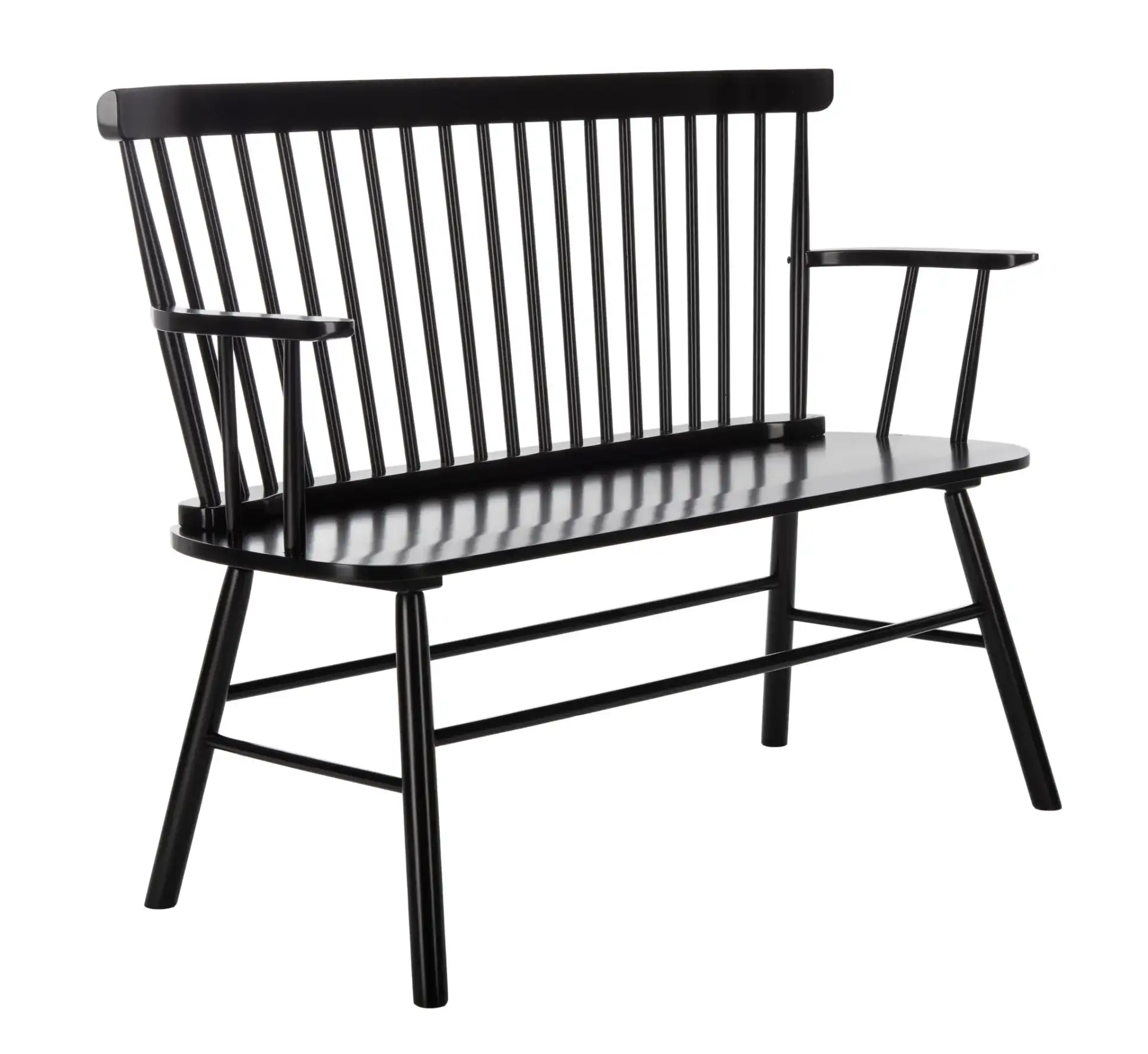 Addison Loveseat in Black, detail view
