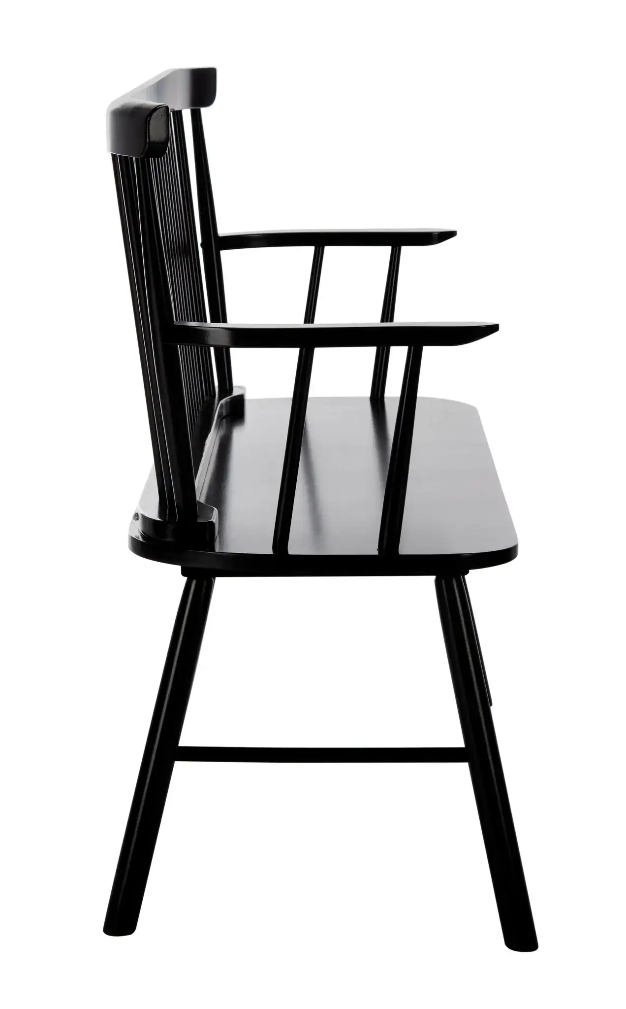 Addison Loveseat in Black, detail view
