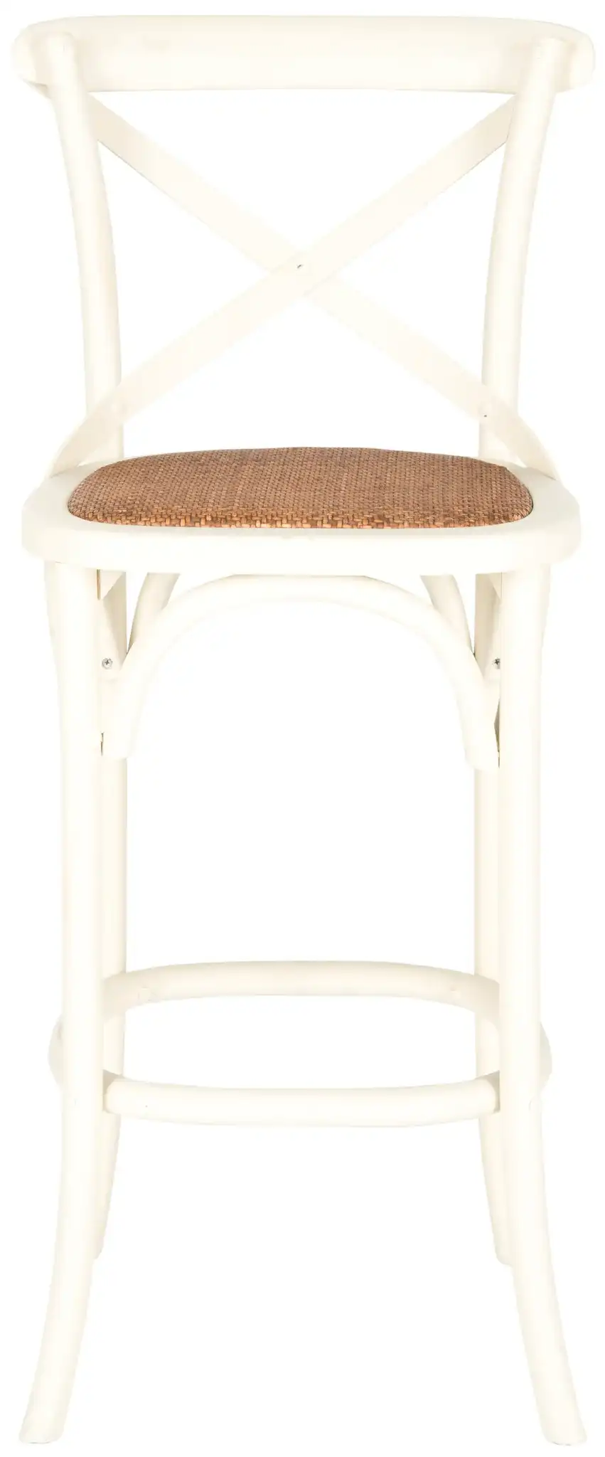 Franklin Barstool in Antique White, detail view