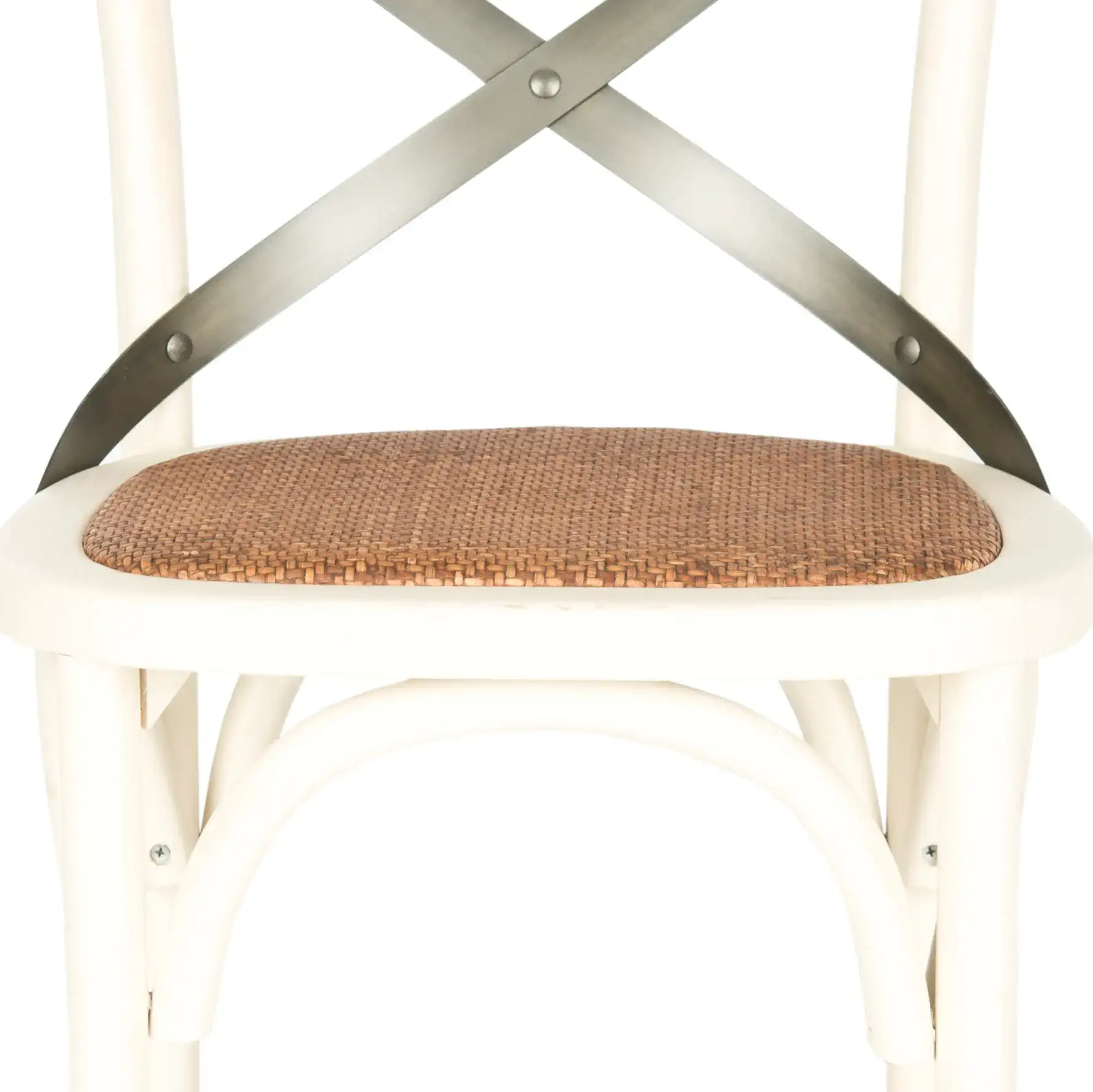 Eleanor Barstool in Antique White, detail view