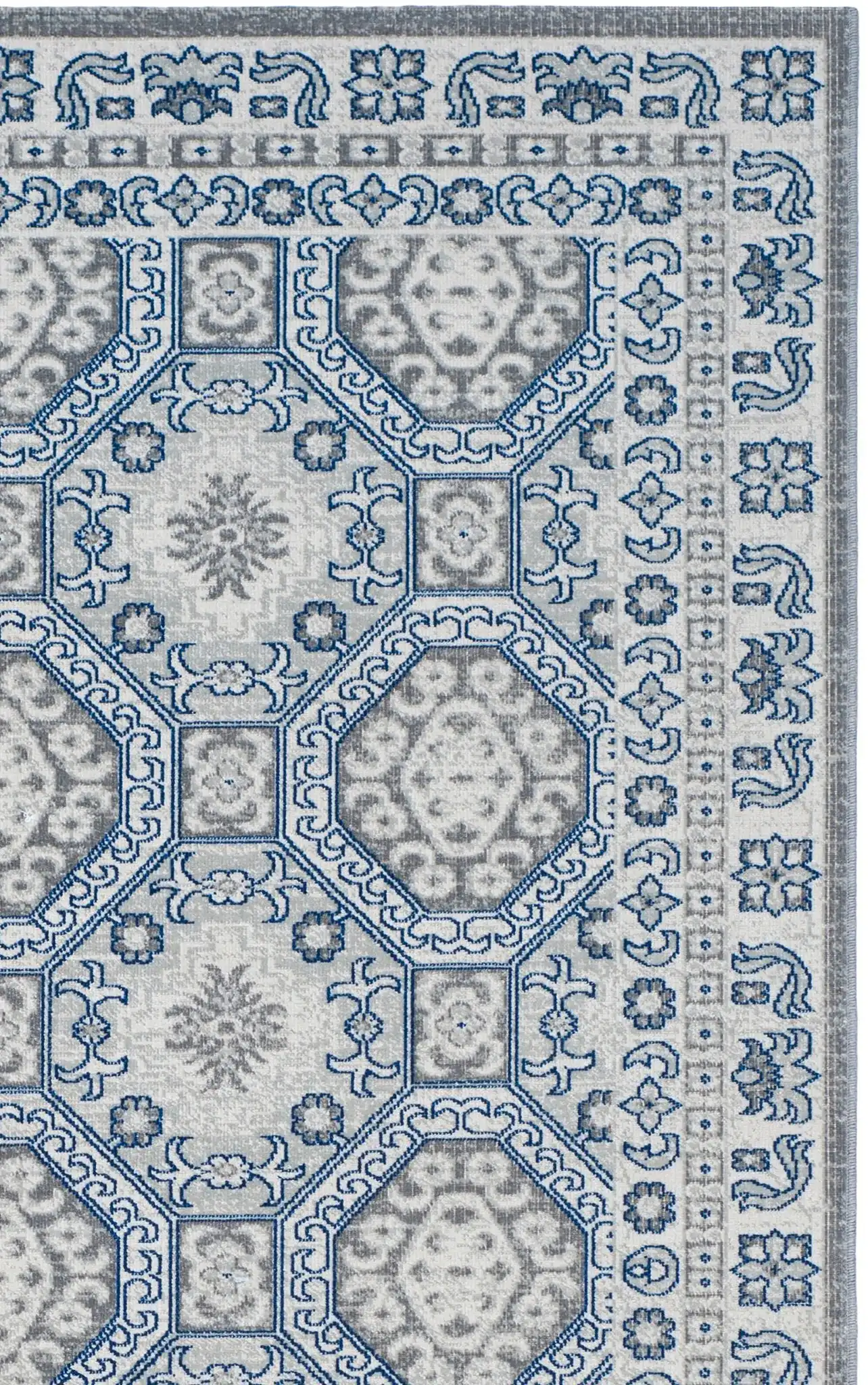 Silver / Blue