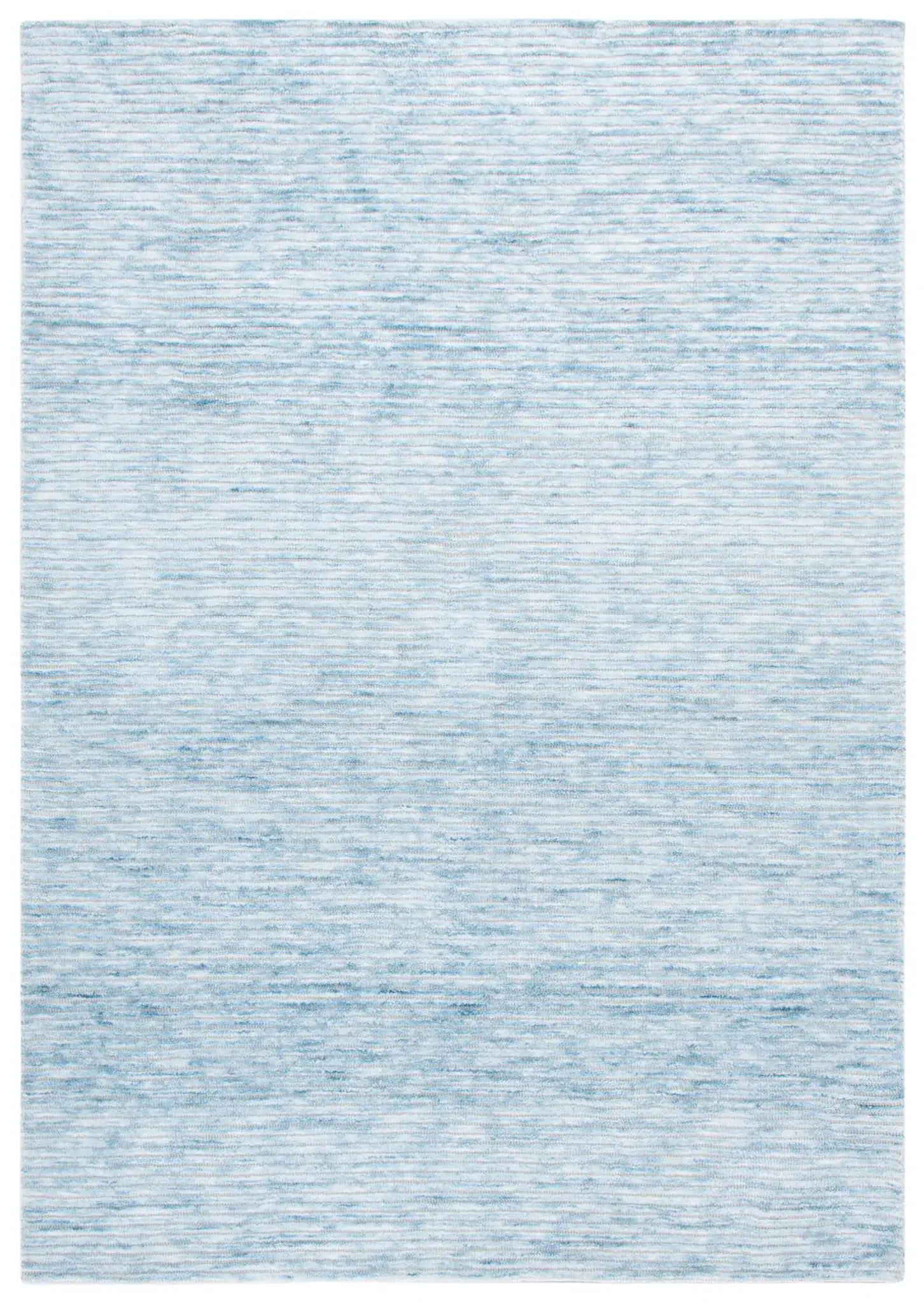 Audrey Ribbed Rug in Blue / Ivory