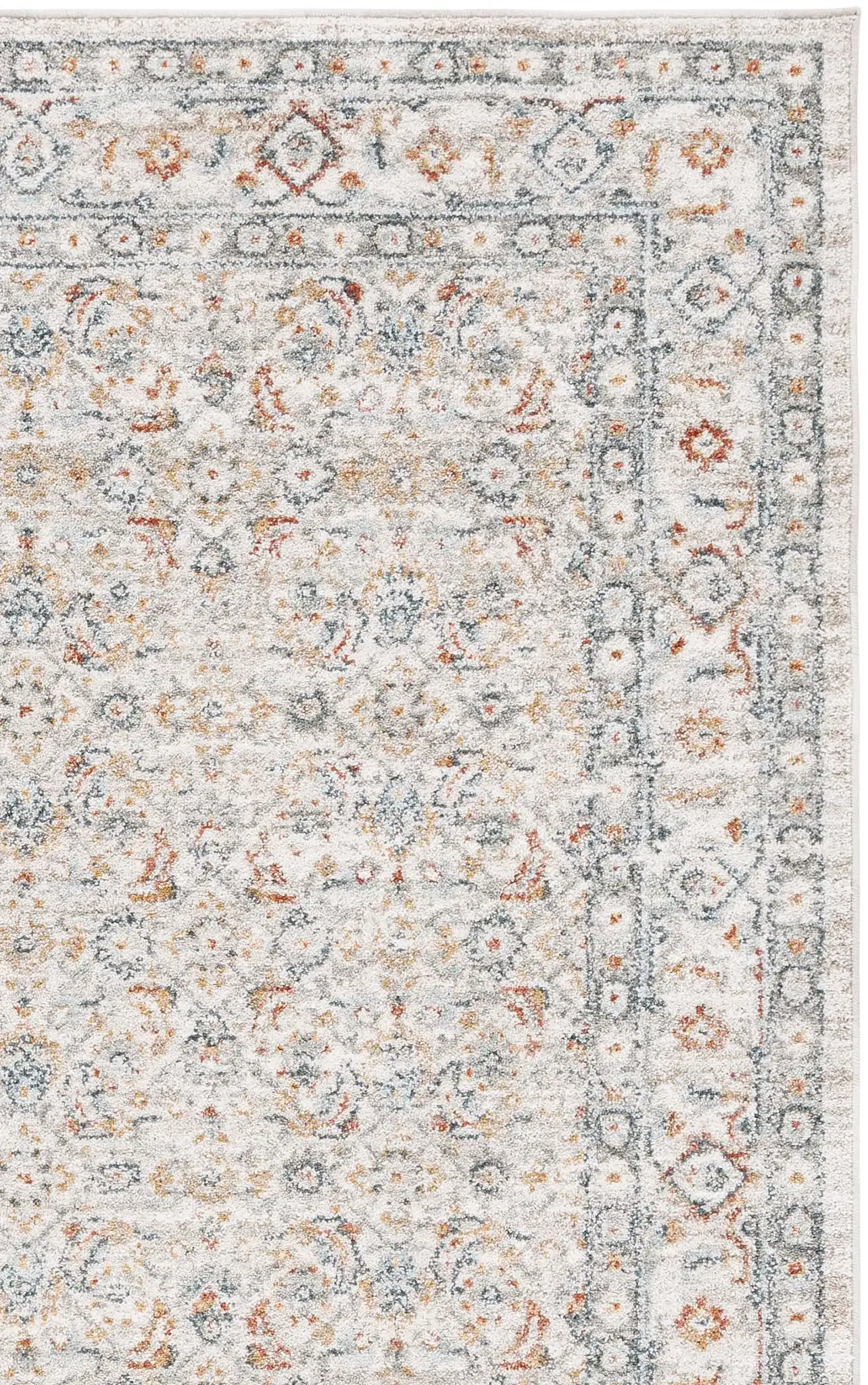 Ivory / Light Blue