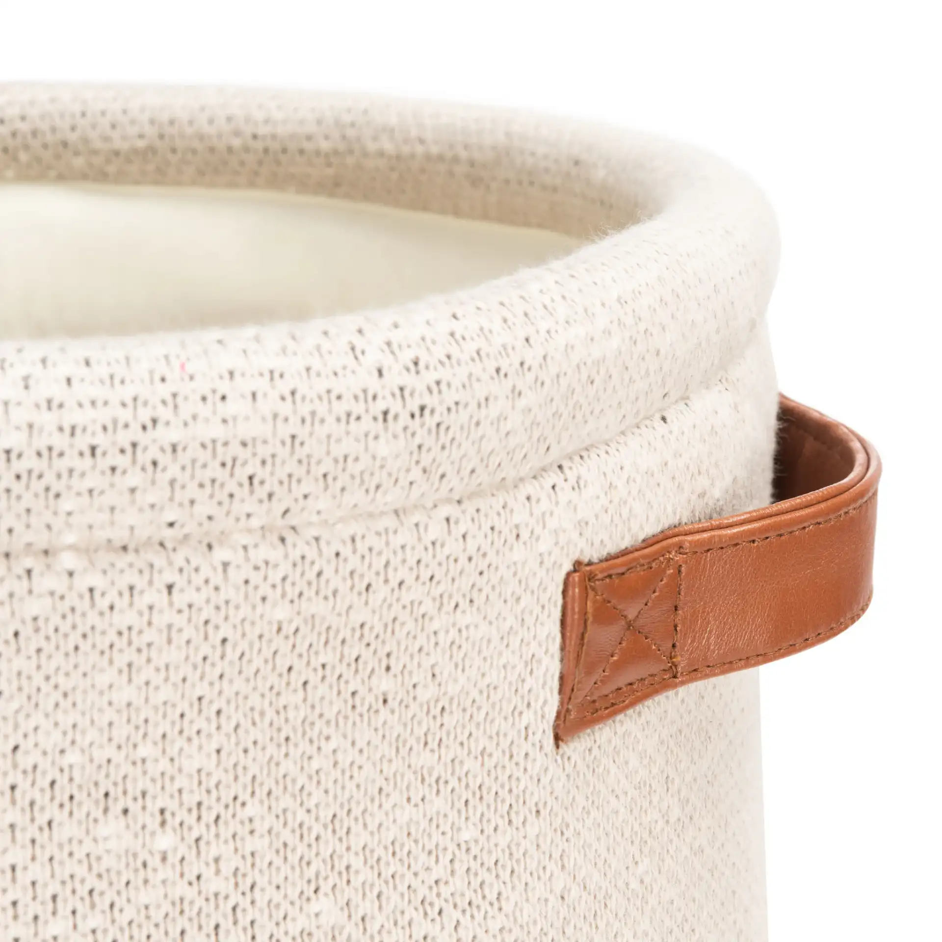 Kibbles Basket in Gray in a styled room