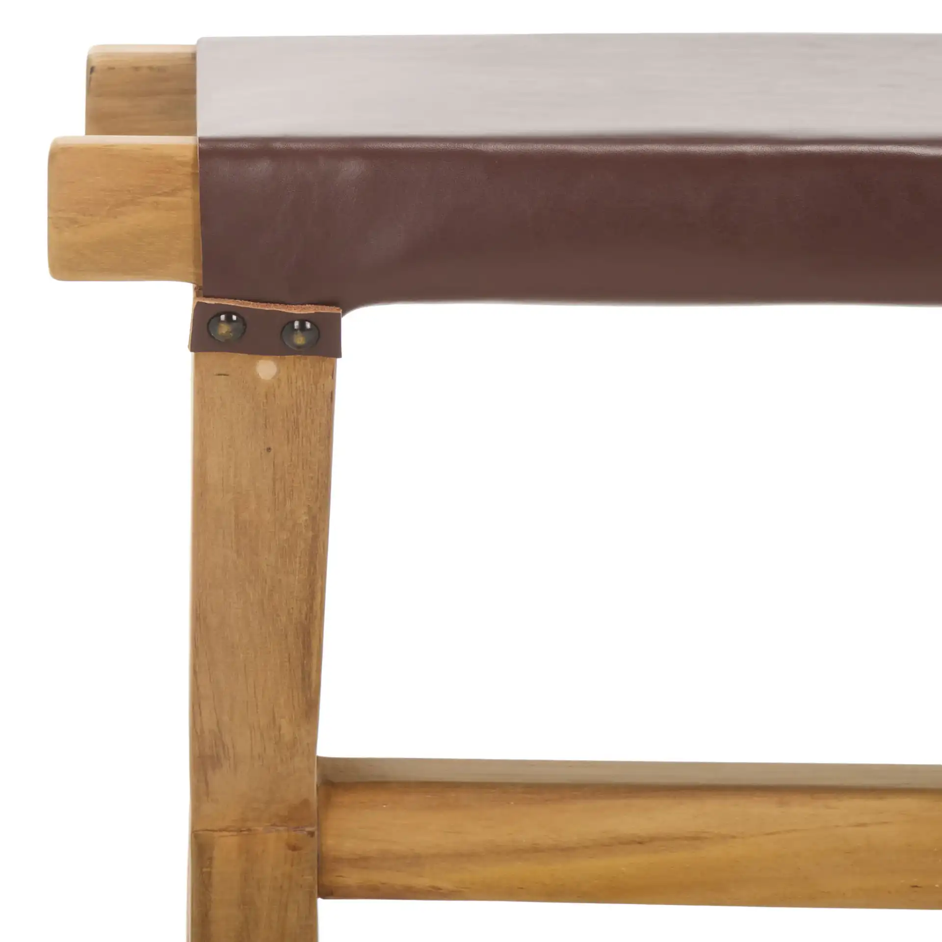 Elron Bench in Cognac / Natural in a styled room