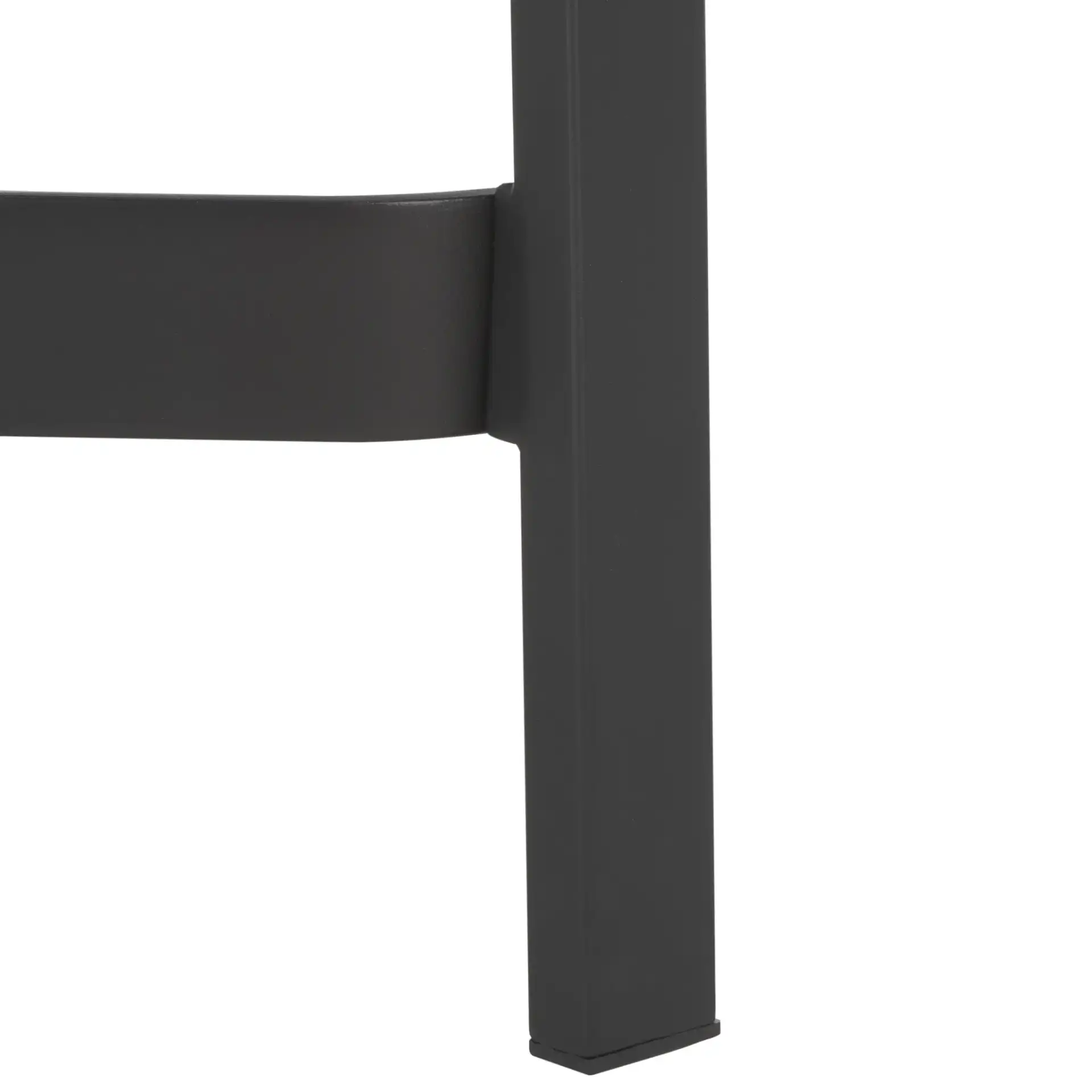 Jaguar Cane Bench in Black / Natural, detail view