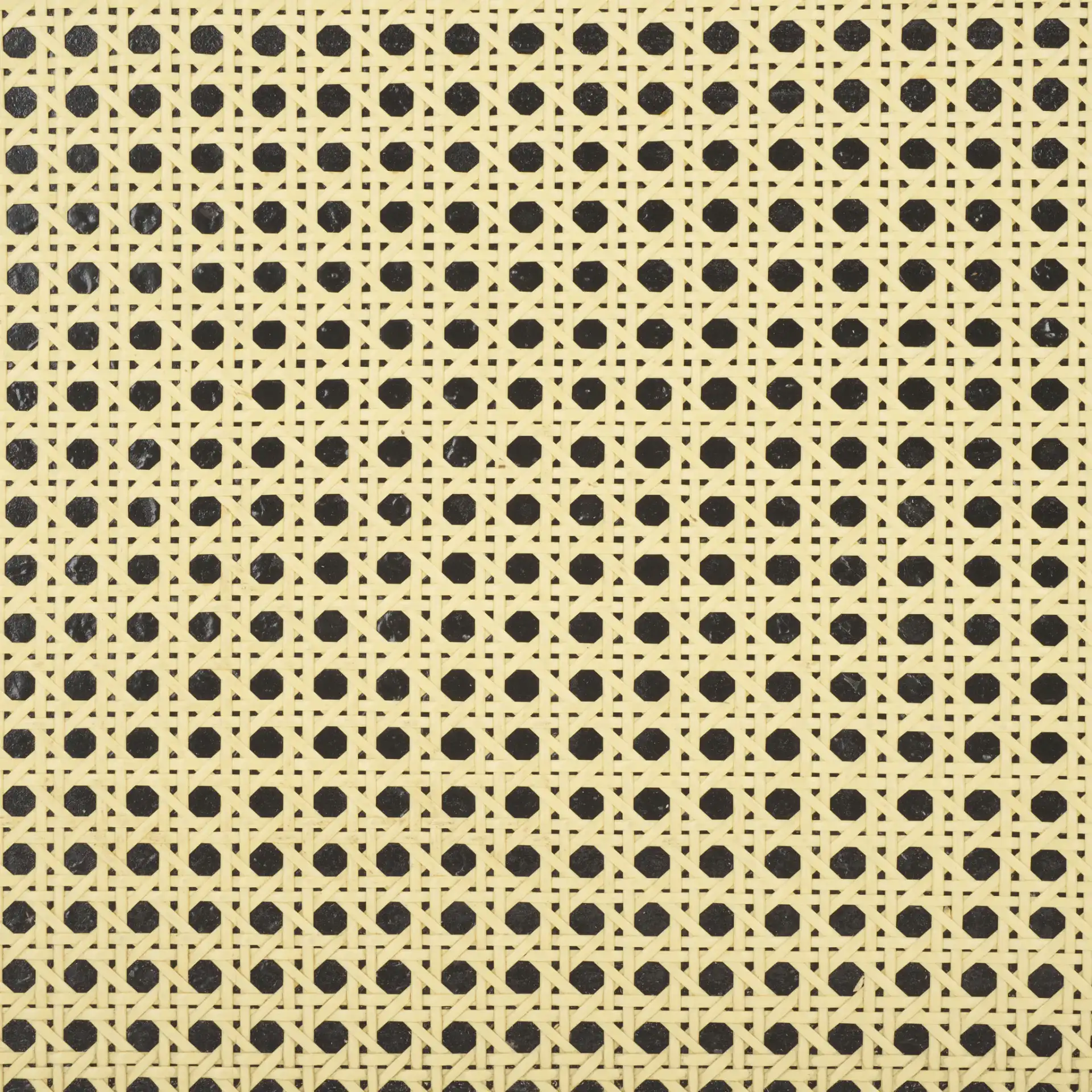 Jaguar Cane Bench in Black / Natural, detail view