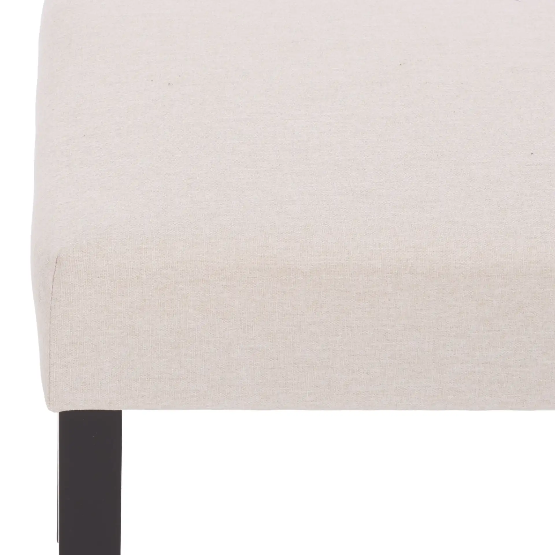 Parkside Dining Bench in Cream / Black in a styled room