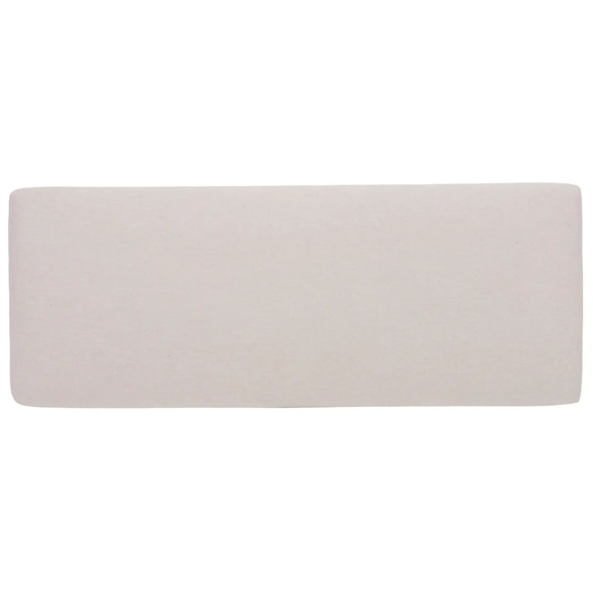 Parkside Dining Bench in Cream / Black, detail view