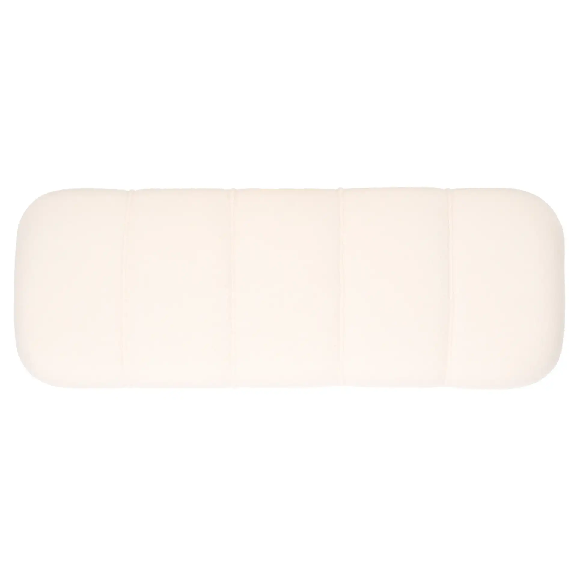 Maila Bench in Off-White / Copper, detail view