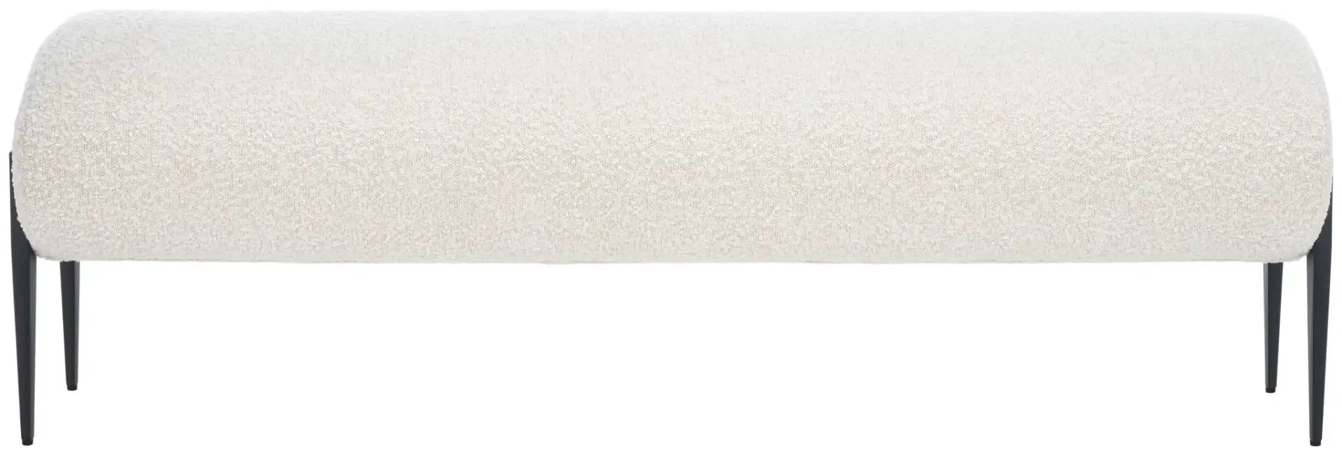 Stacia Bench in Cream / Black