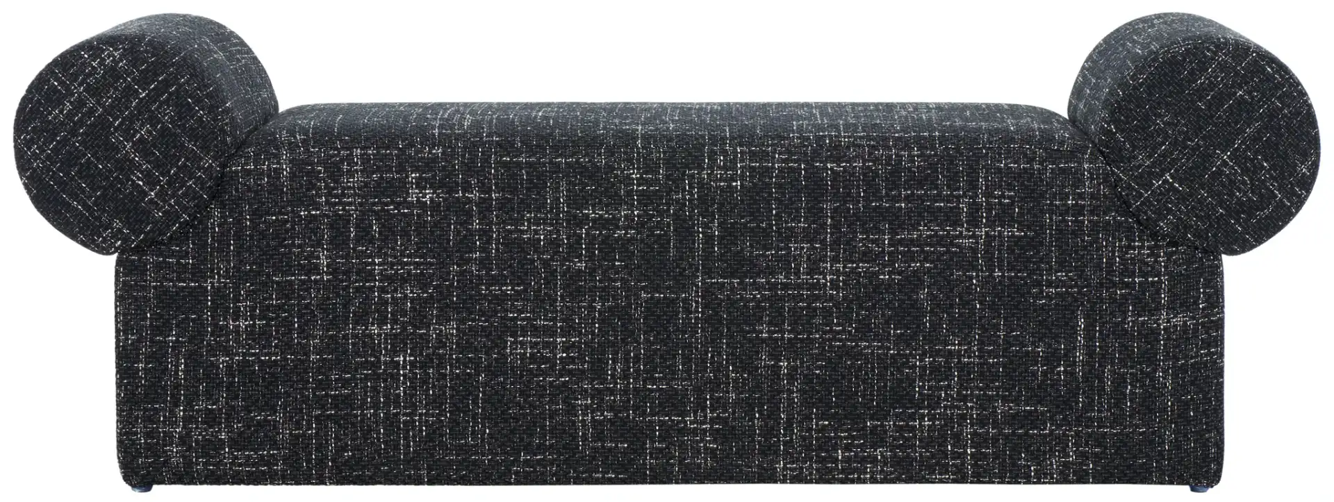 Algernon Bench in Black W / White, detail view