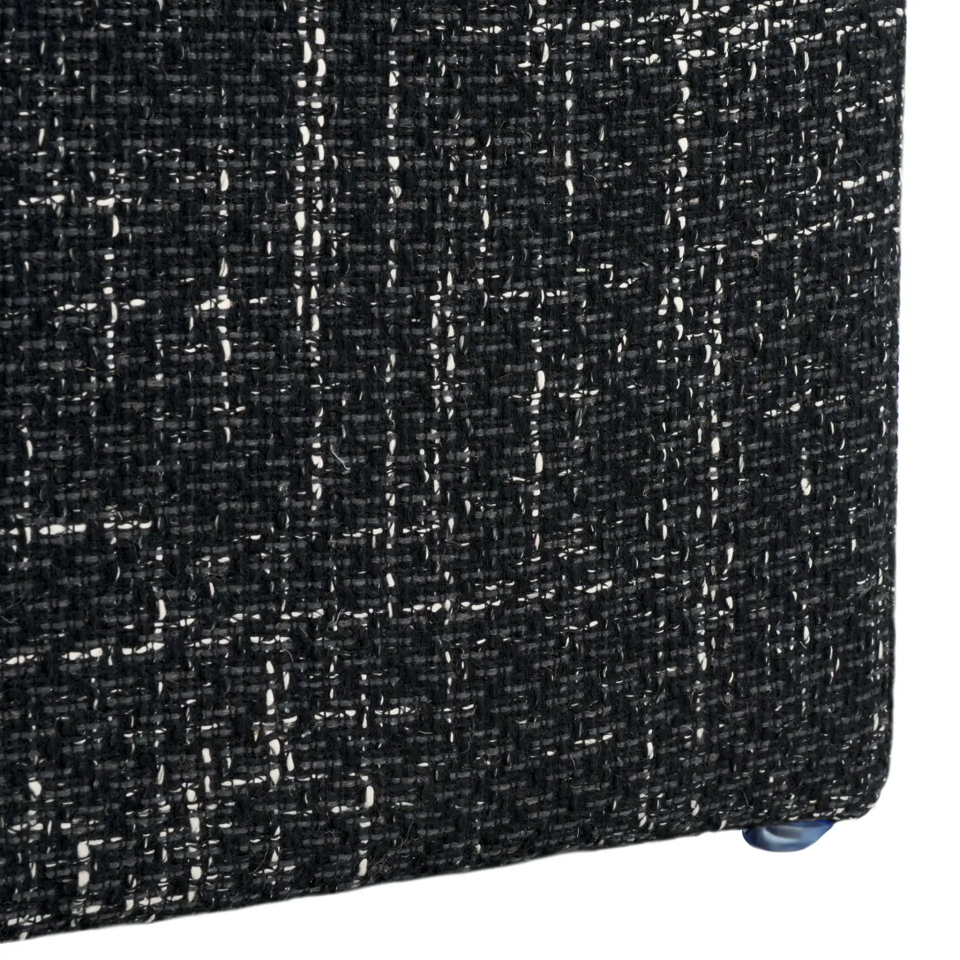 Algernon Bench in Black W / White, detail view