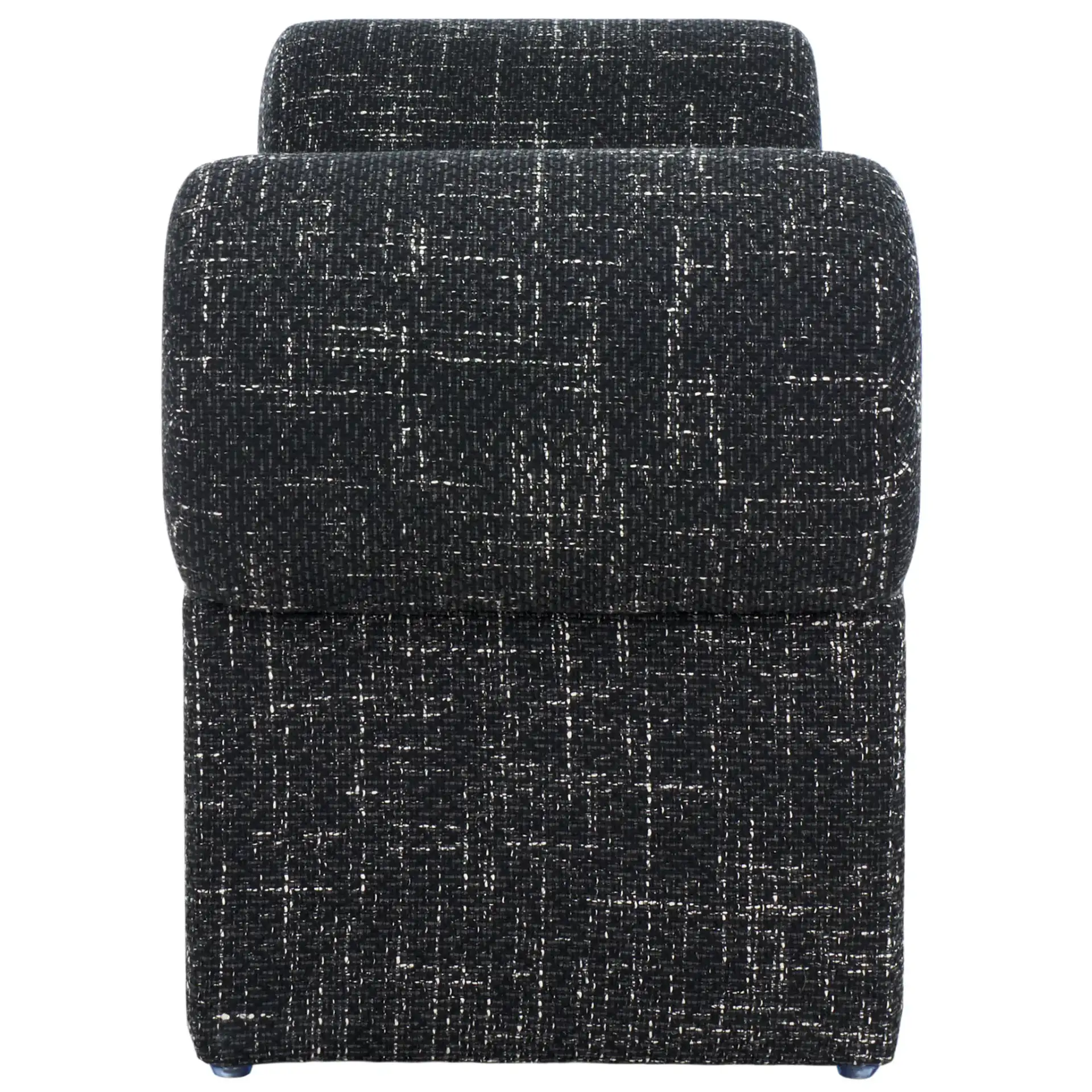 Algernon Bench in Black W / White, detail view